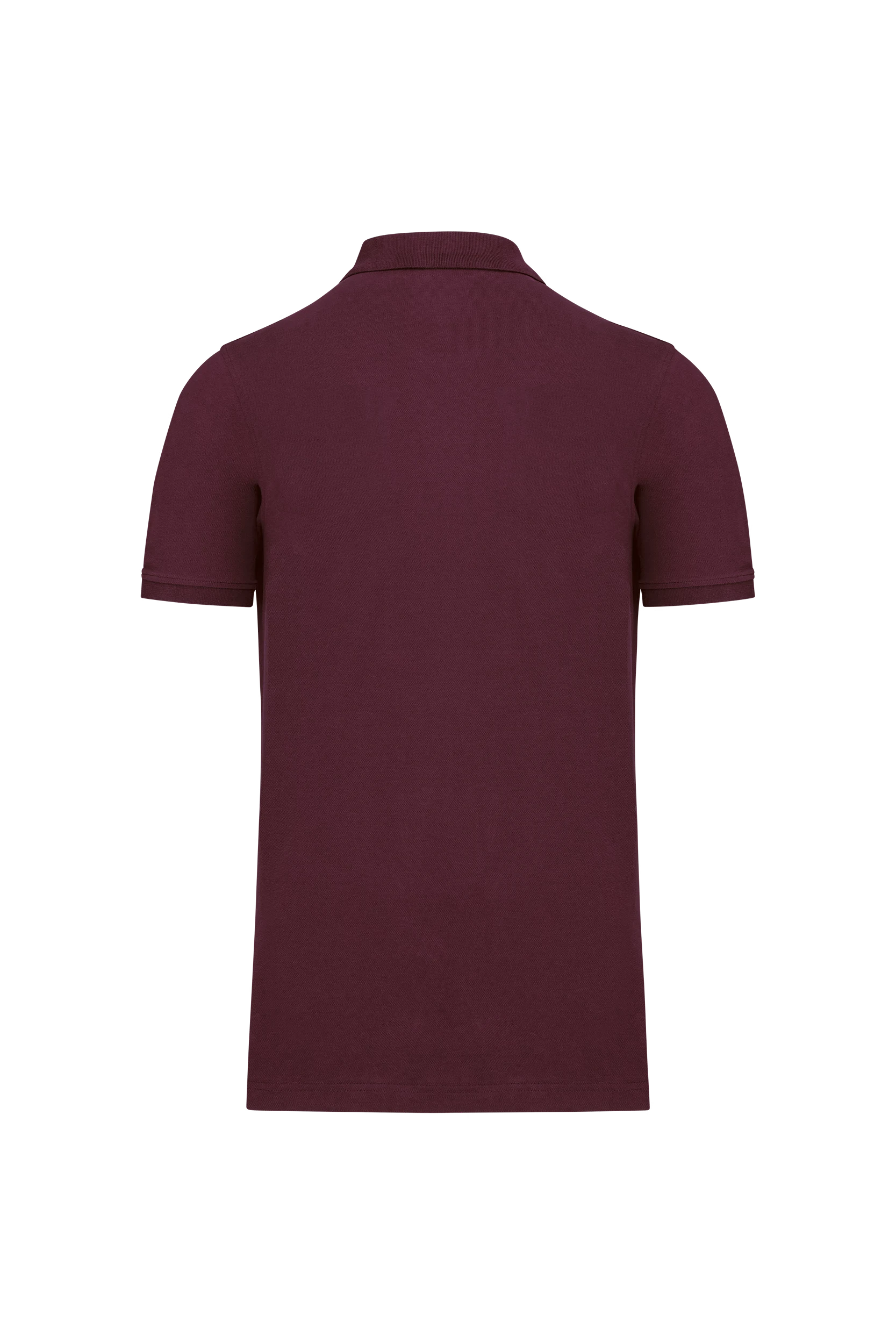 Polo piqué Bio 180g bordeaux