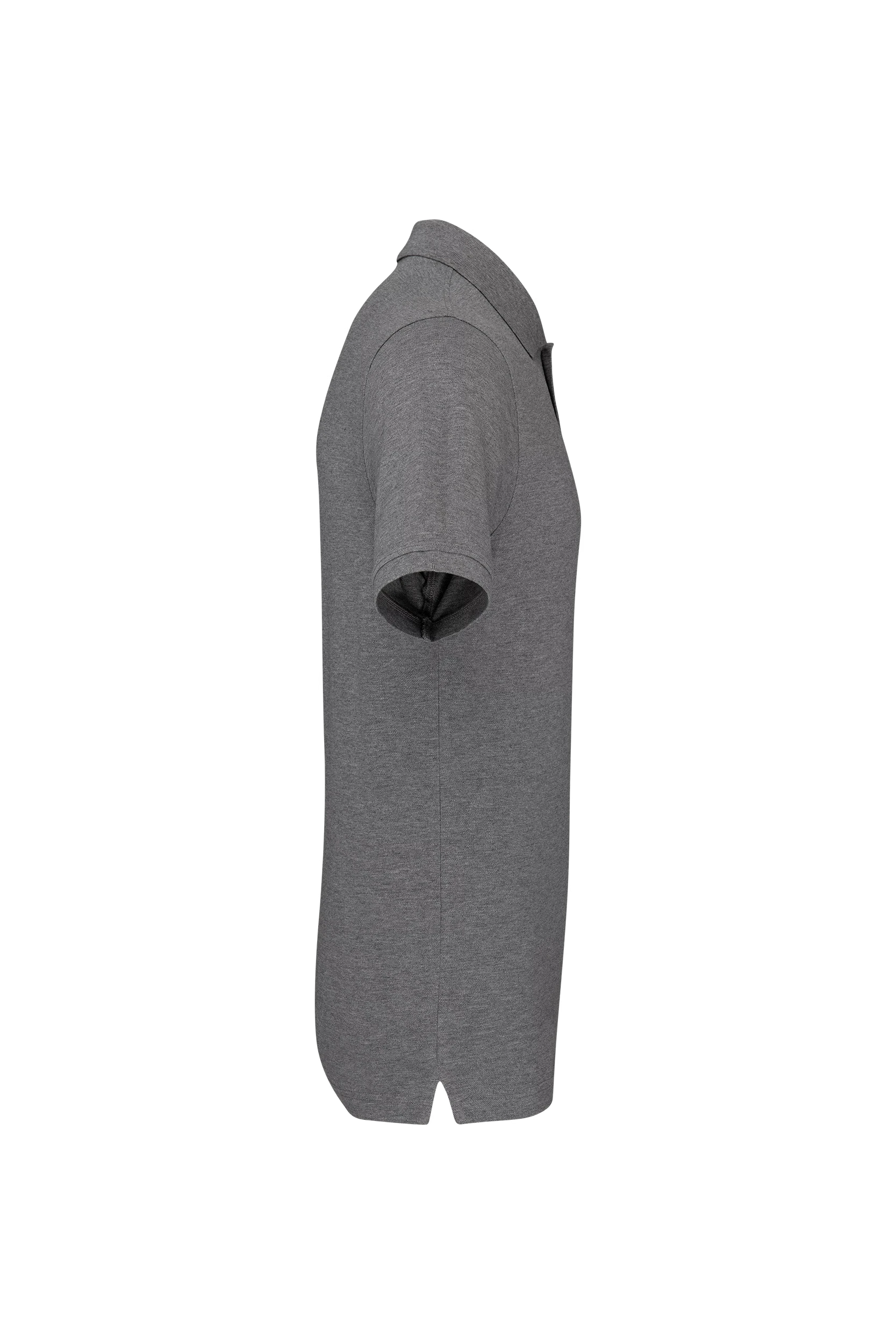 Polo piqué Bio 180g gris bruyère