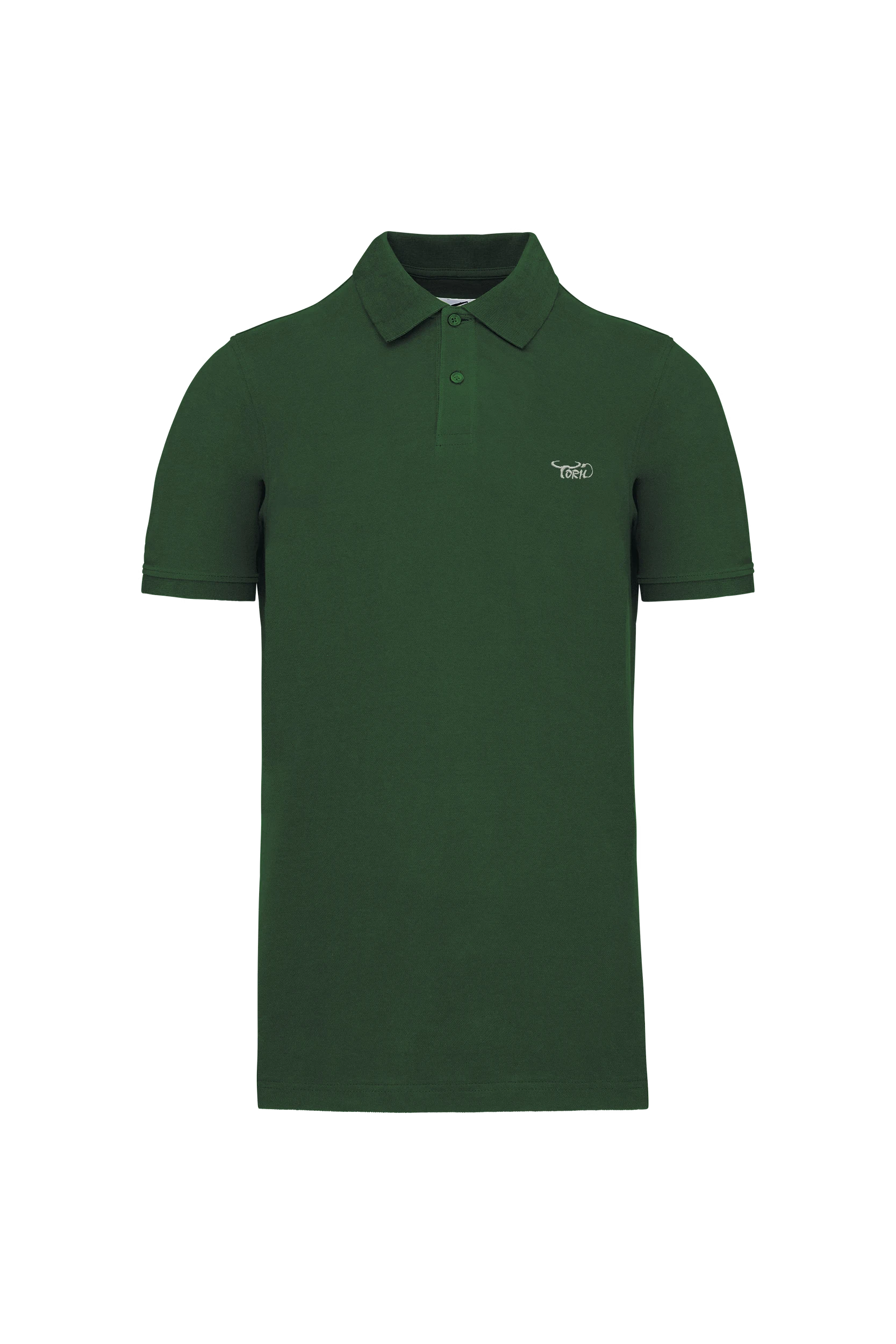 Polo piqué Bio 180g vert forêt