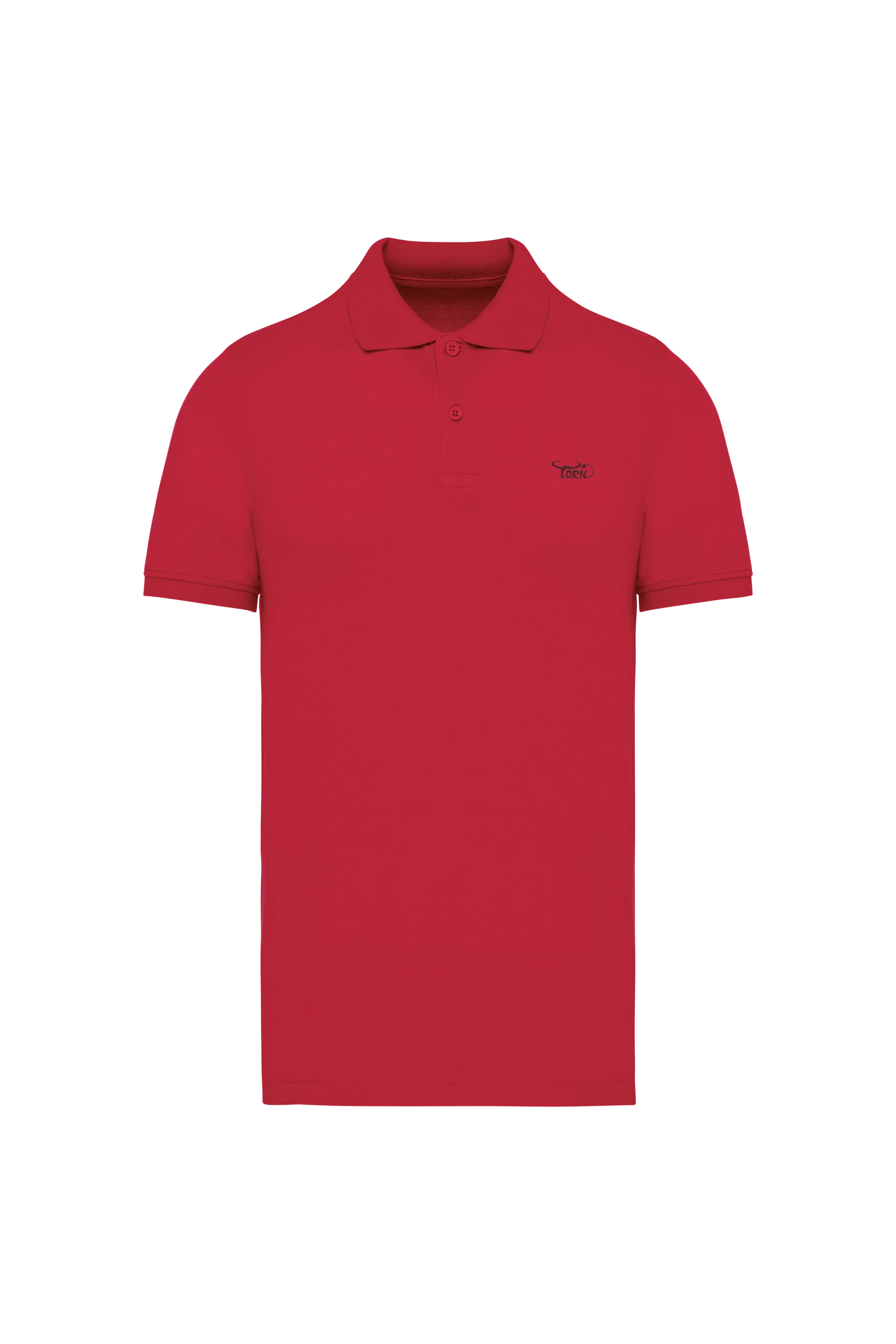 Polo piqué Bio 180g rouge