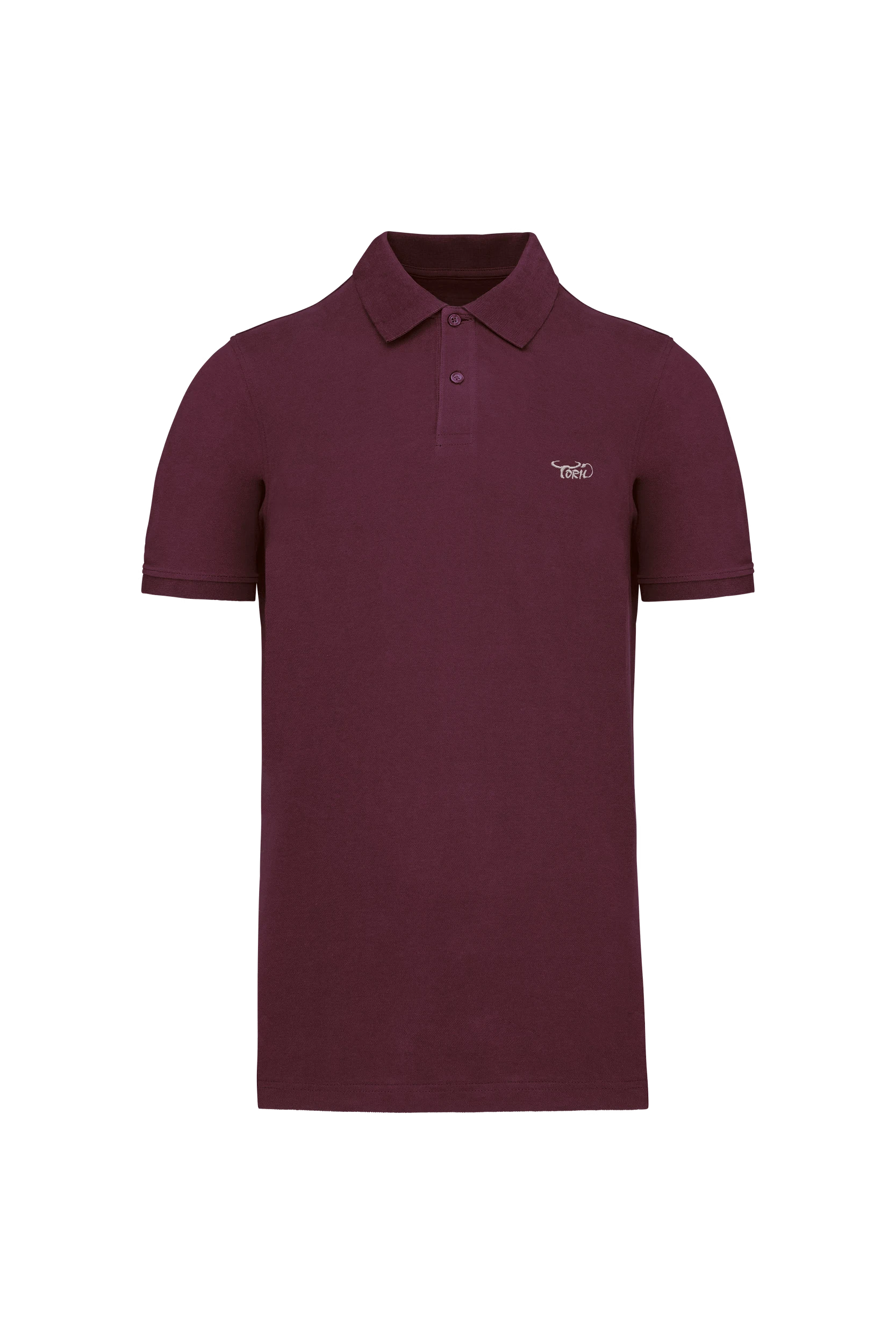 Polo piqué Bio 180g bordeaux