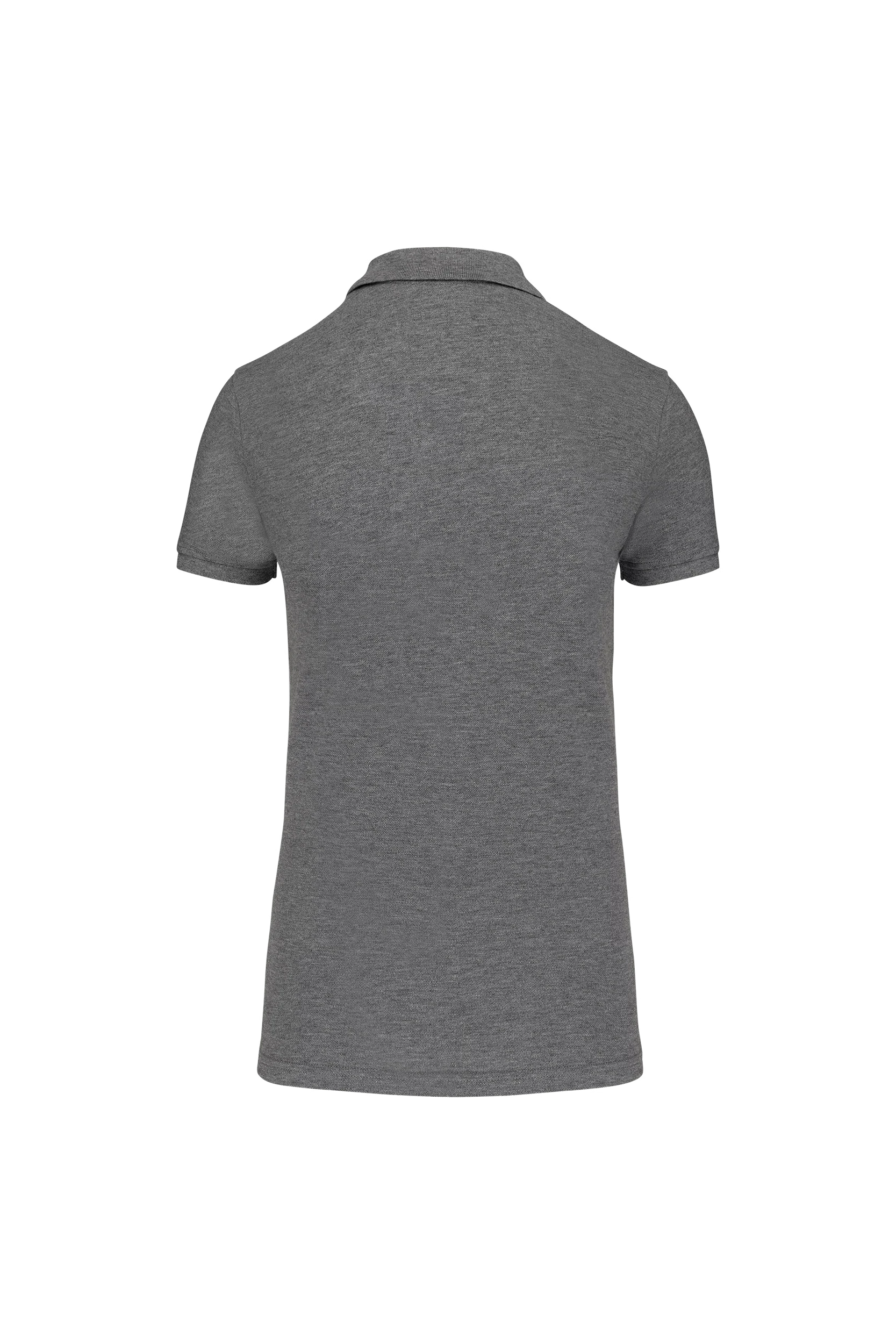 Polo piqué Bio 180g gris bruyère