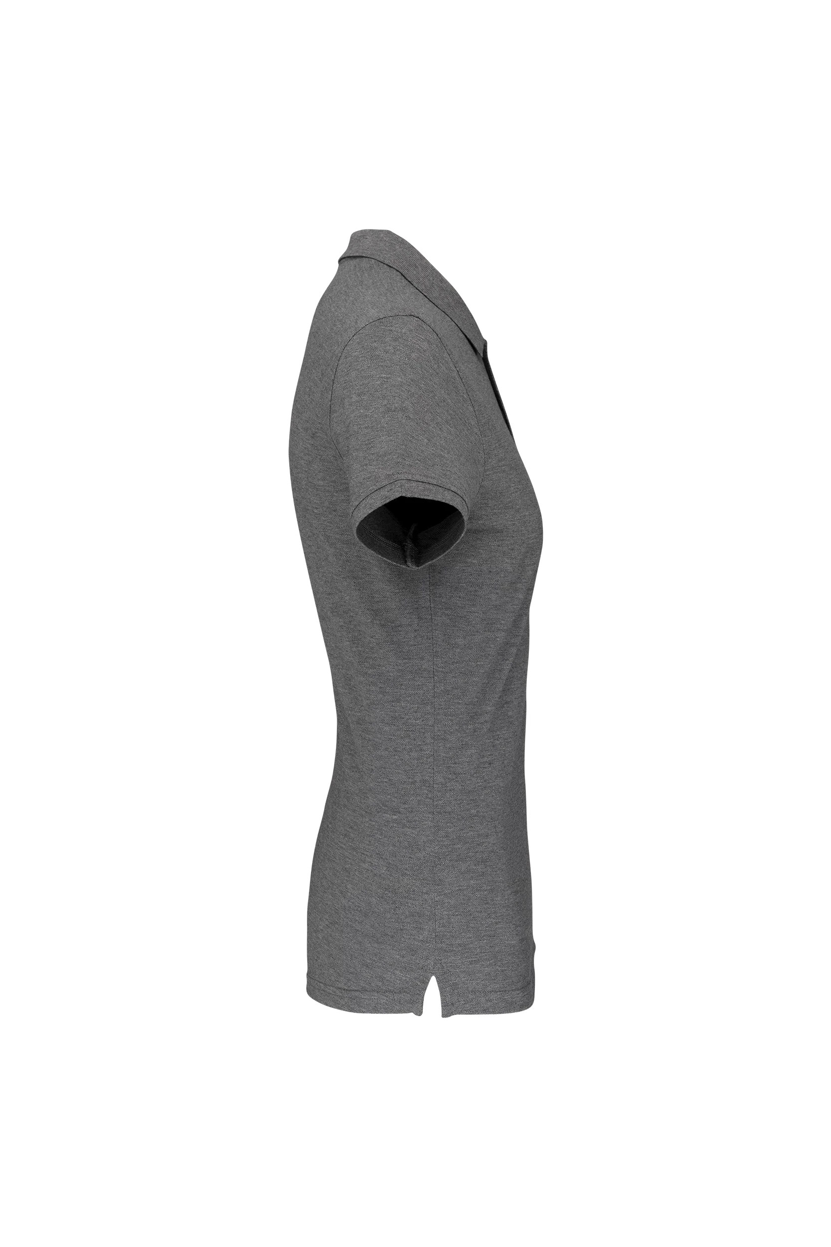 Polo piqué Bio 180g gris bruyère
