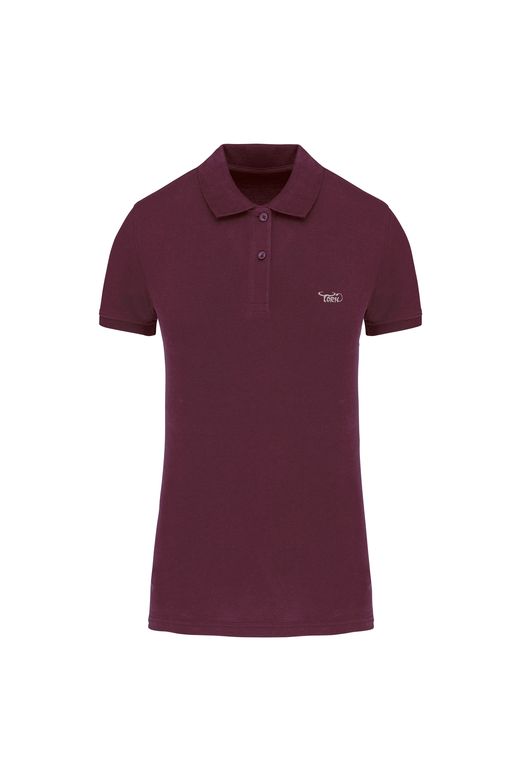 Polo piqué Bio 180g bordeaux