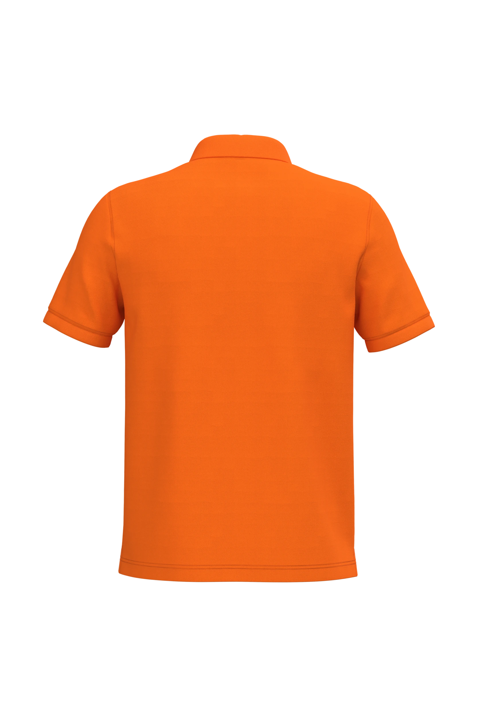 Polo piqué manches courtes orange