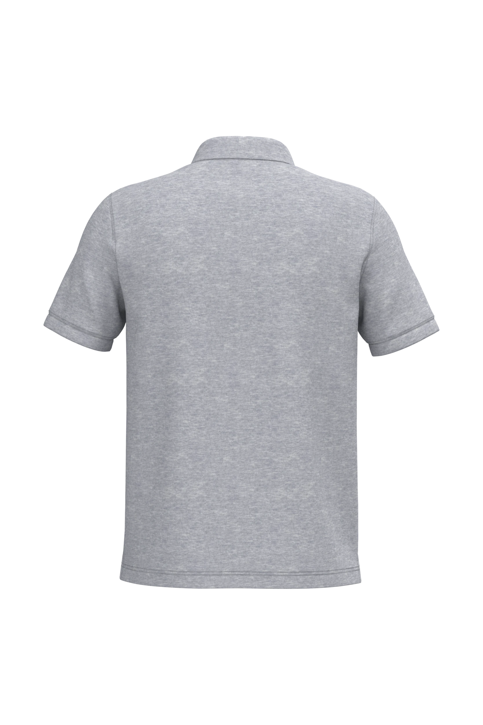 Polo piqué manches courtes gris