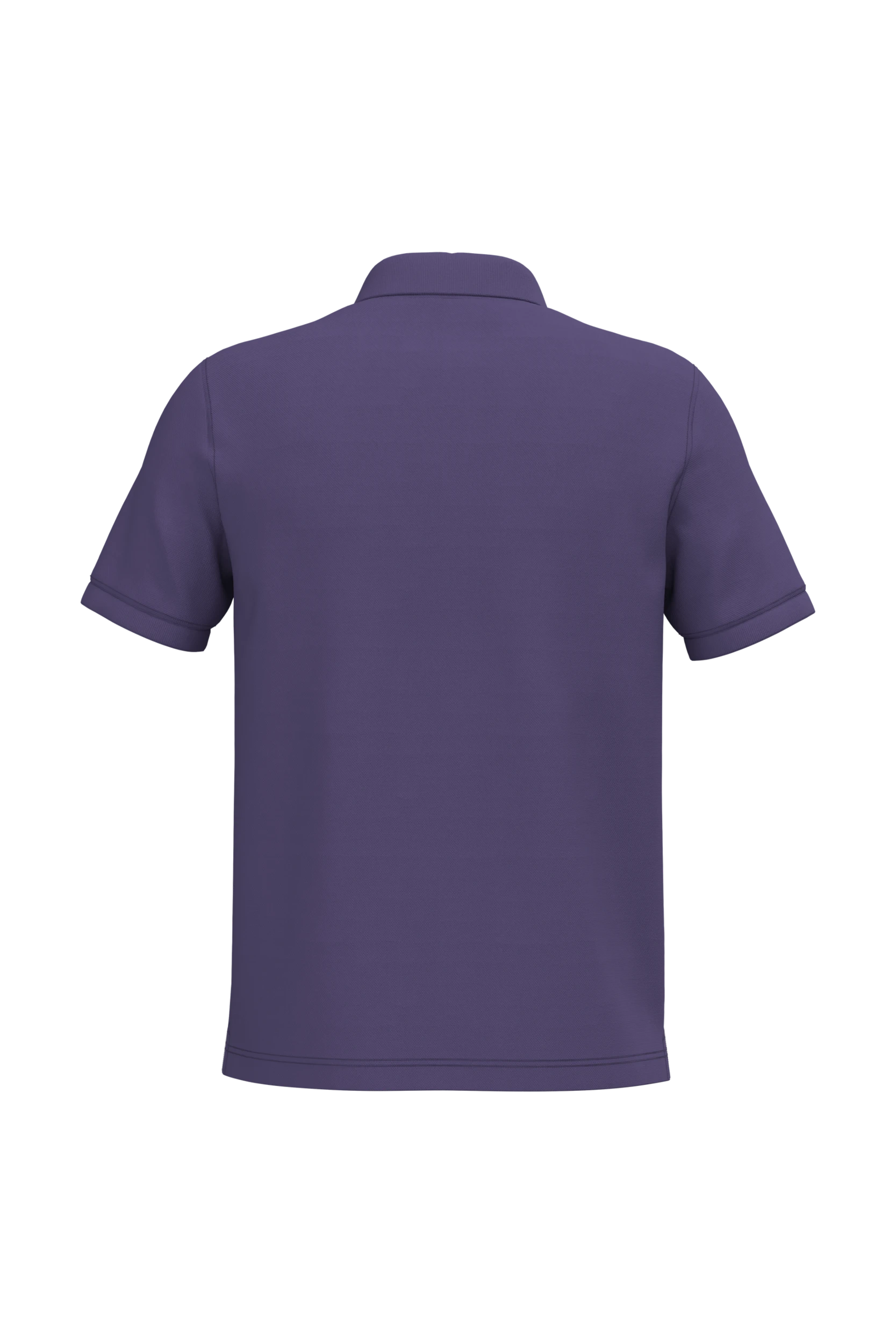Polo piqué manches courtes violet