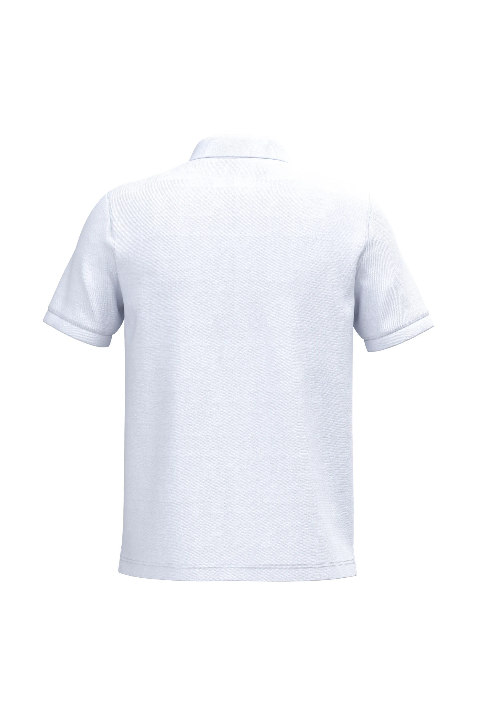 Polo piqué manches courtes blanc