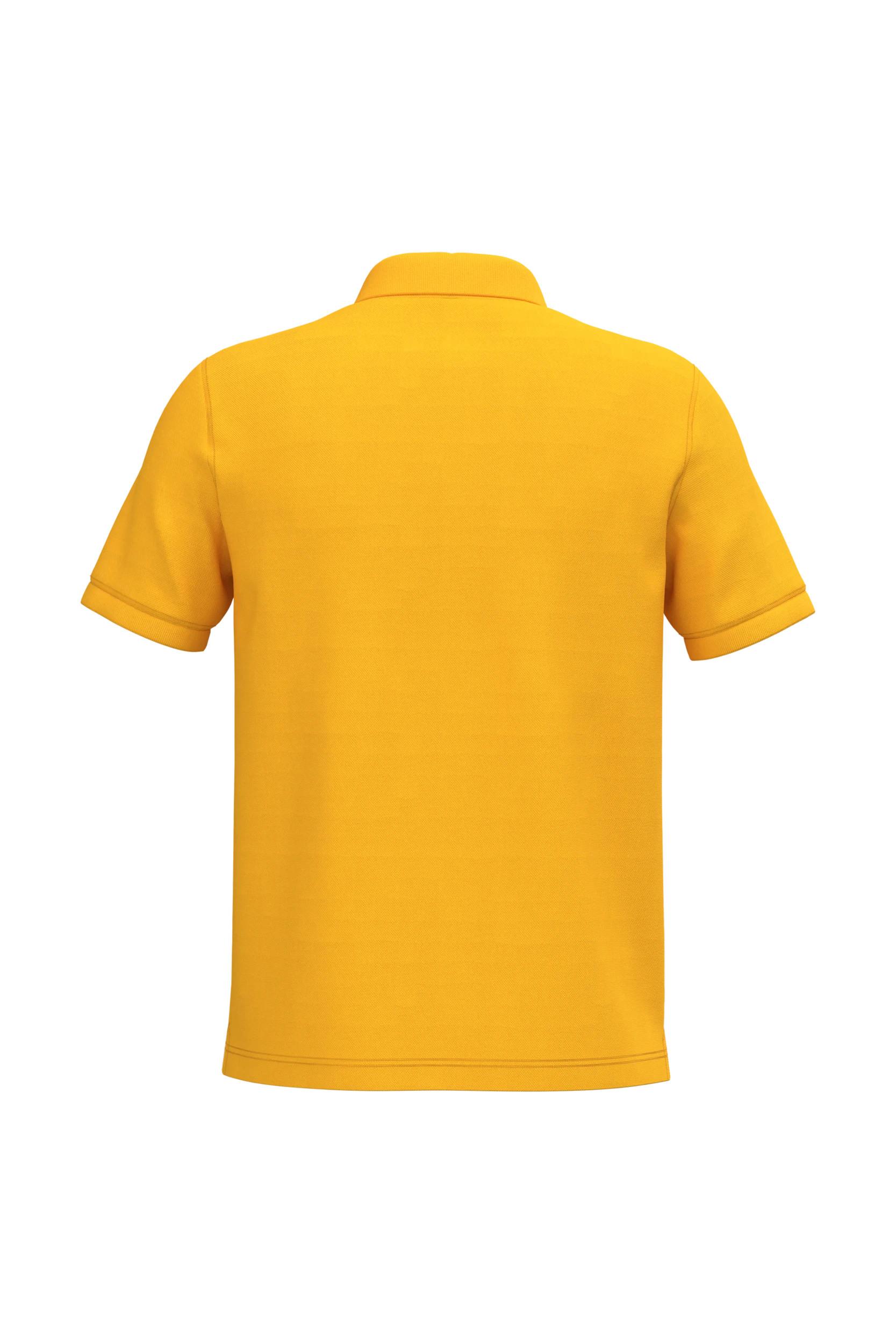 Polo piqué manches courtes jaune