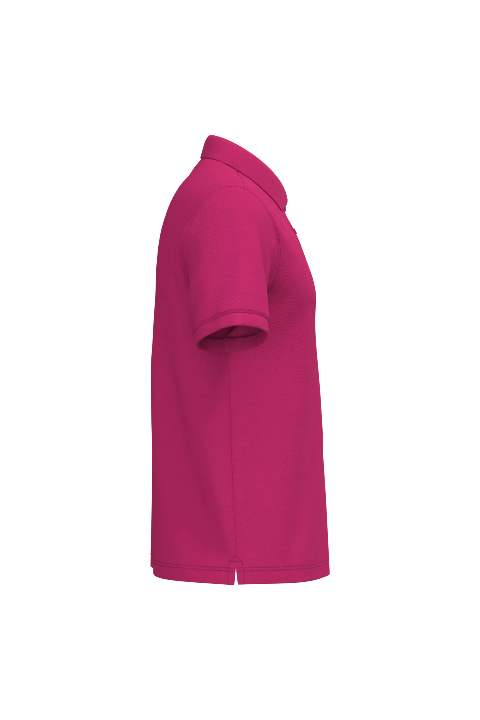 Polo piqué manches courtes fuchsia
