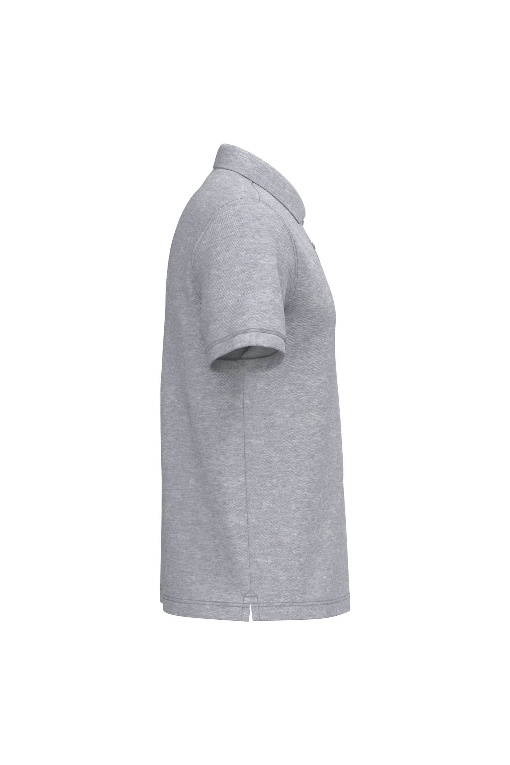 Polo piqué manches courtes gris