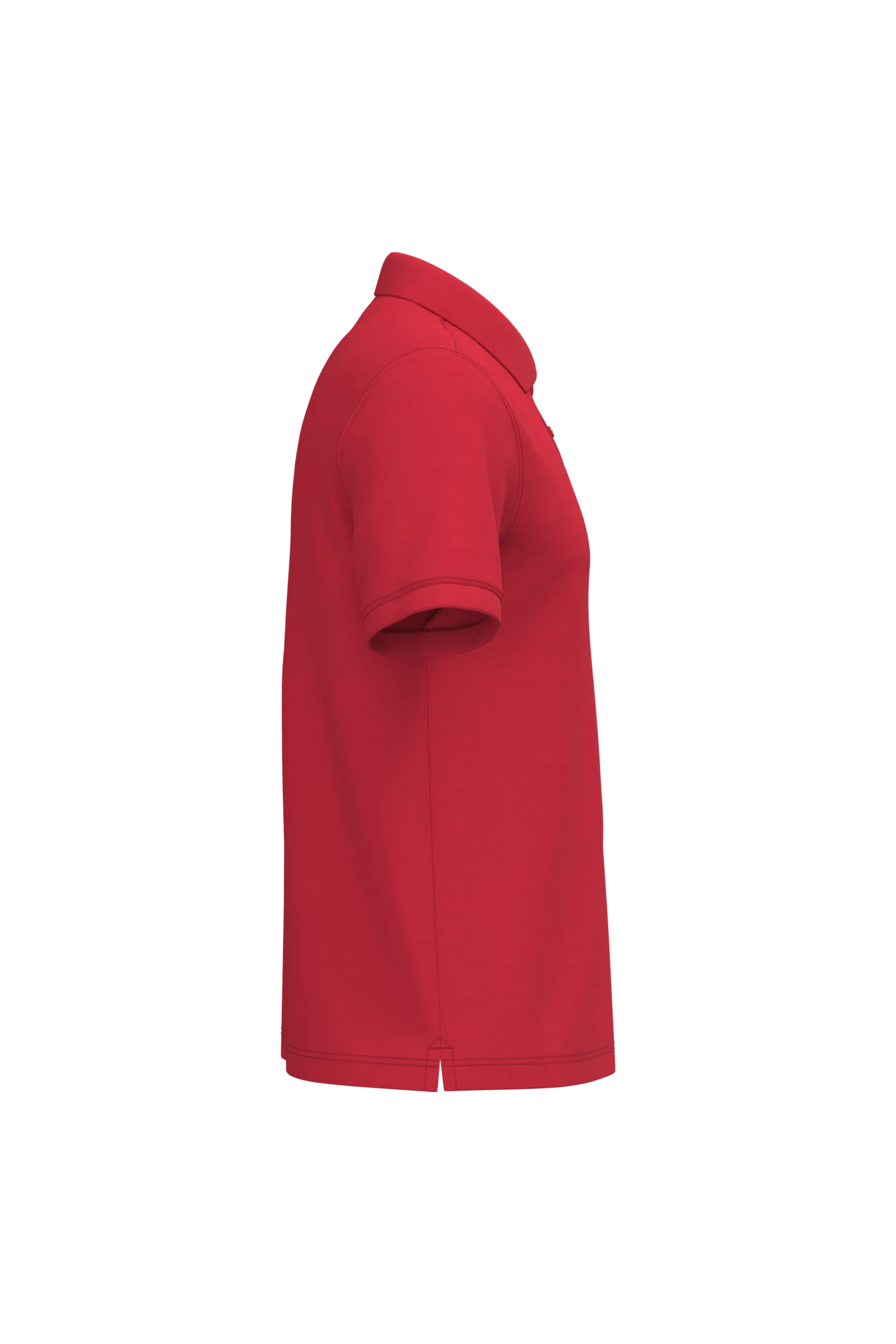 Polo piqué manches courtes rouge