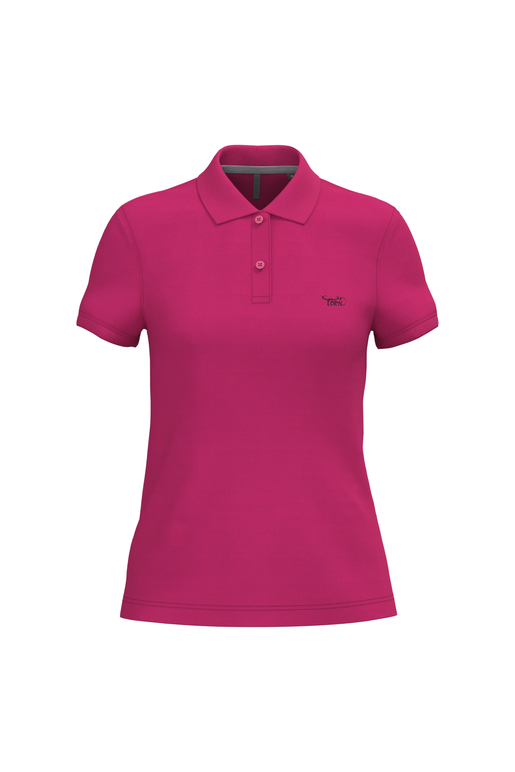 Polo manches courtes fuchsia