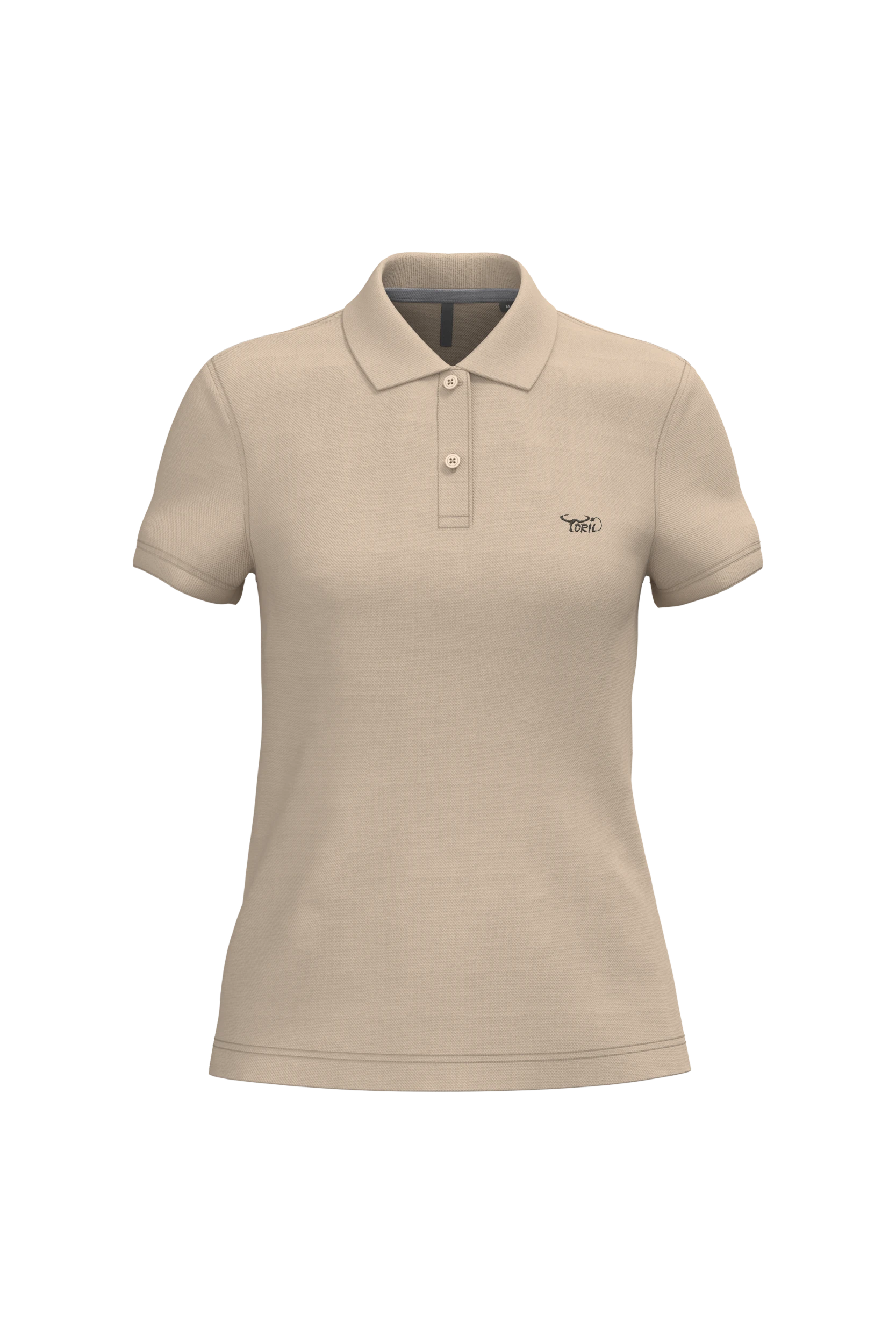 Polo manches courtes sable