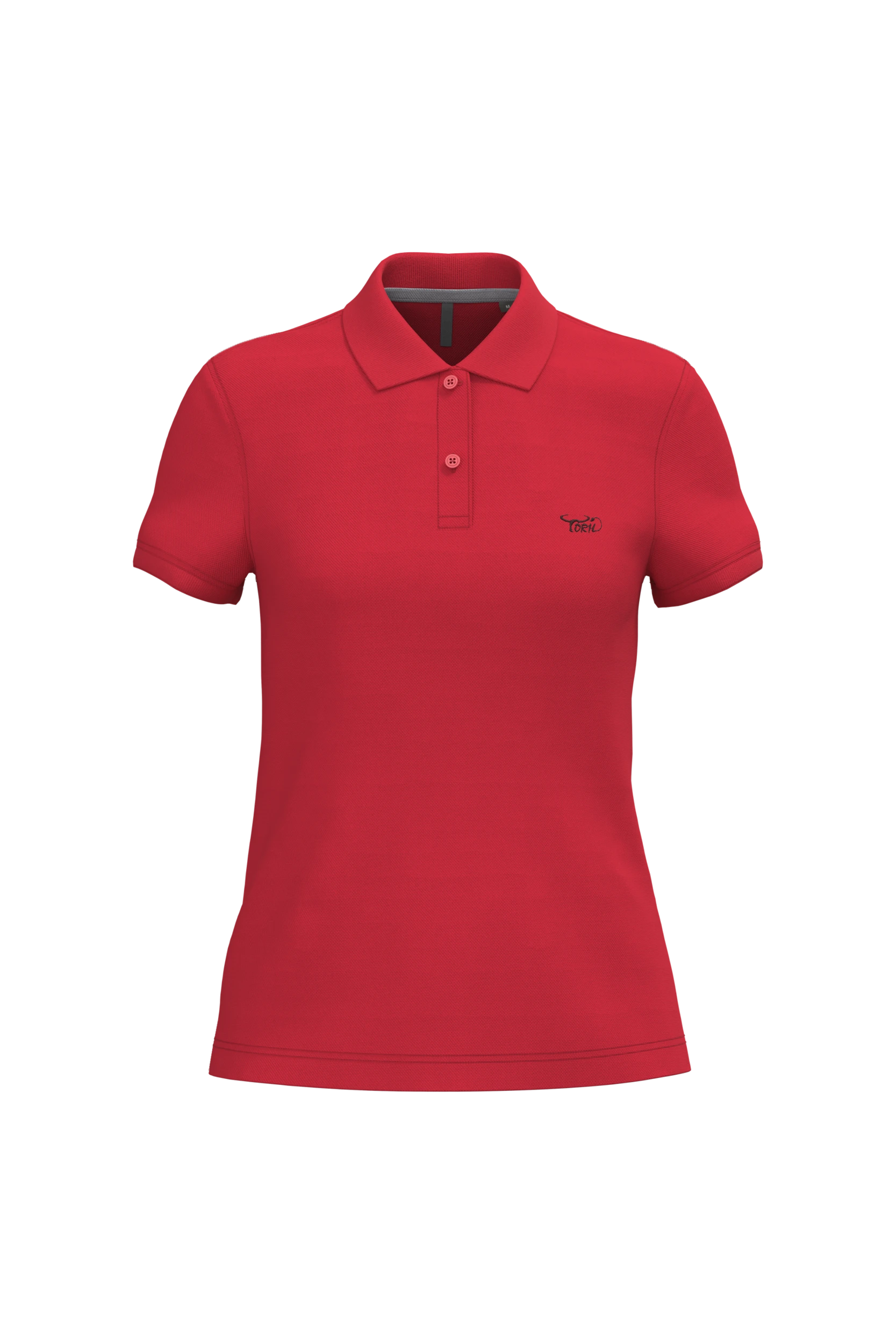 Polo manches courtes rouge