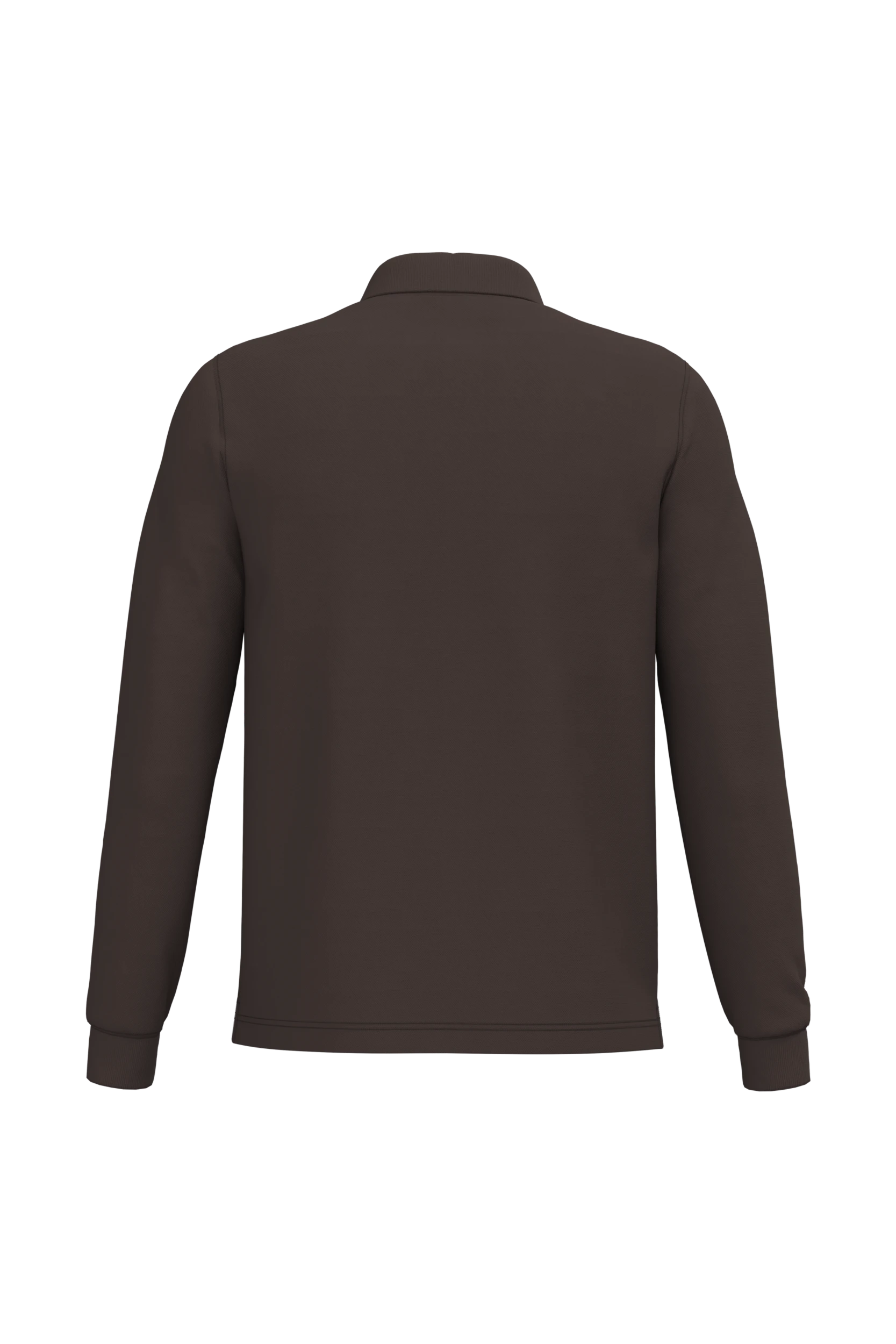 Polo manches longues chocolat