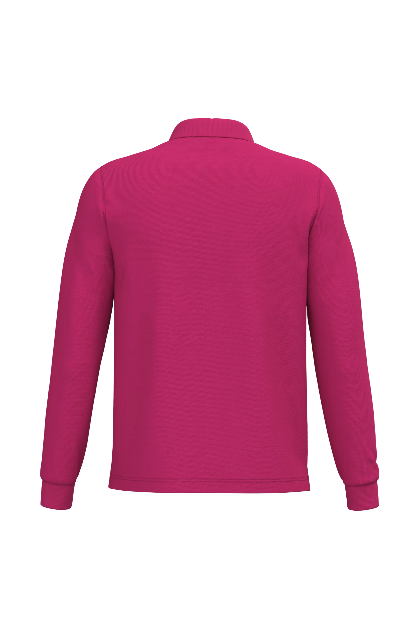 Polo manches longues fuchsia