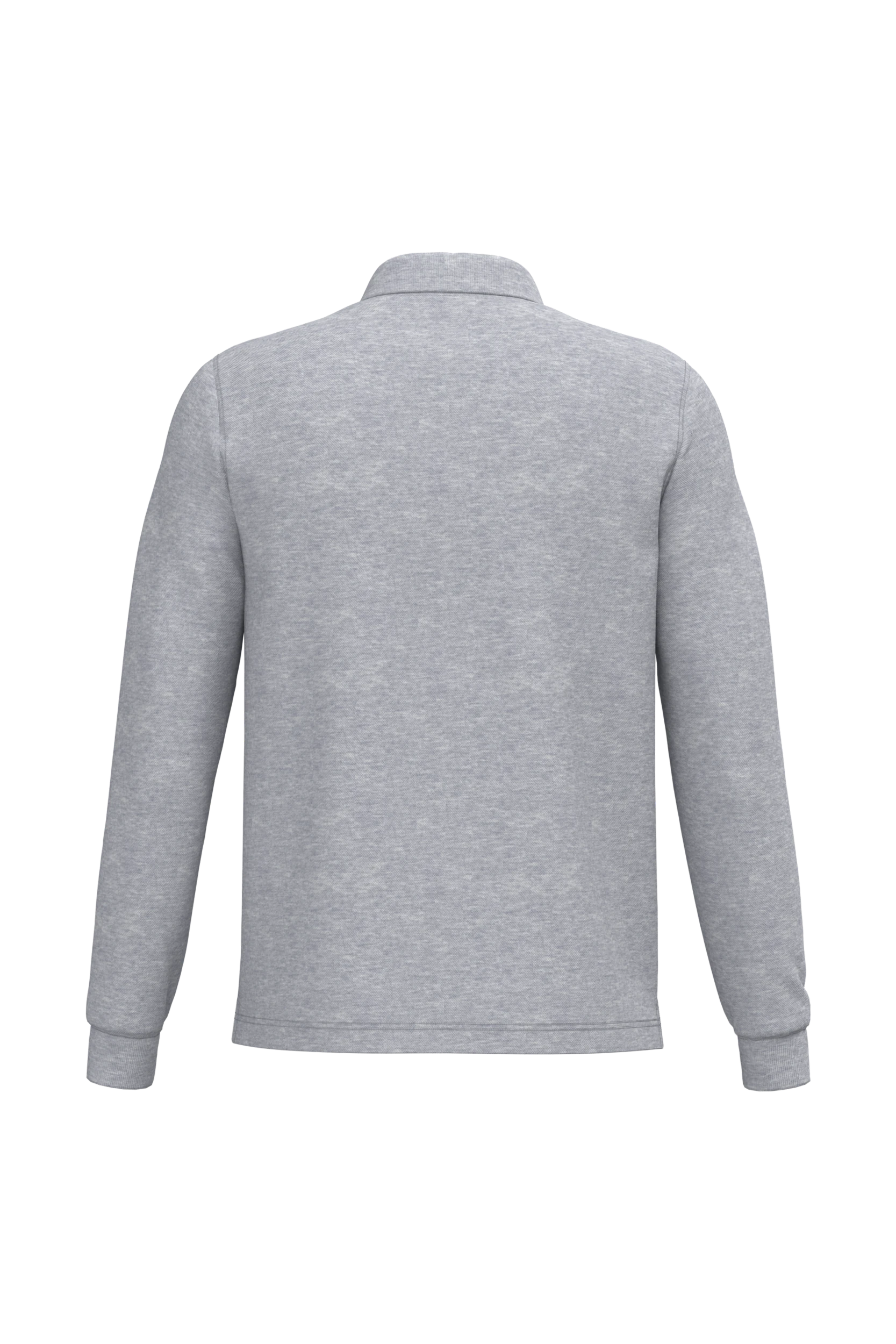 Polo manches longues gris