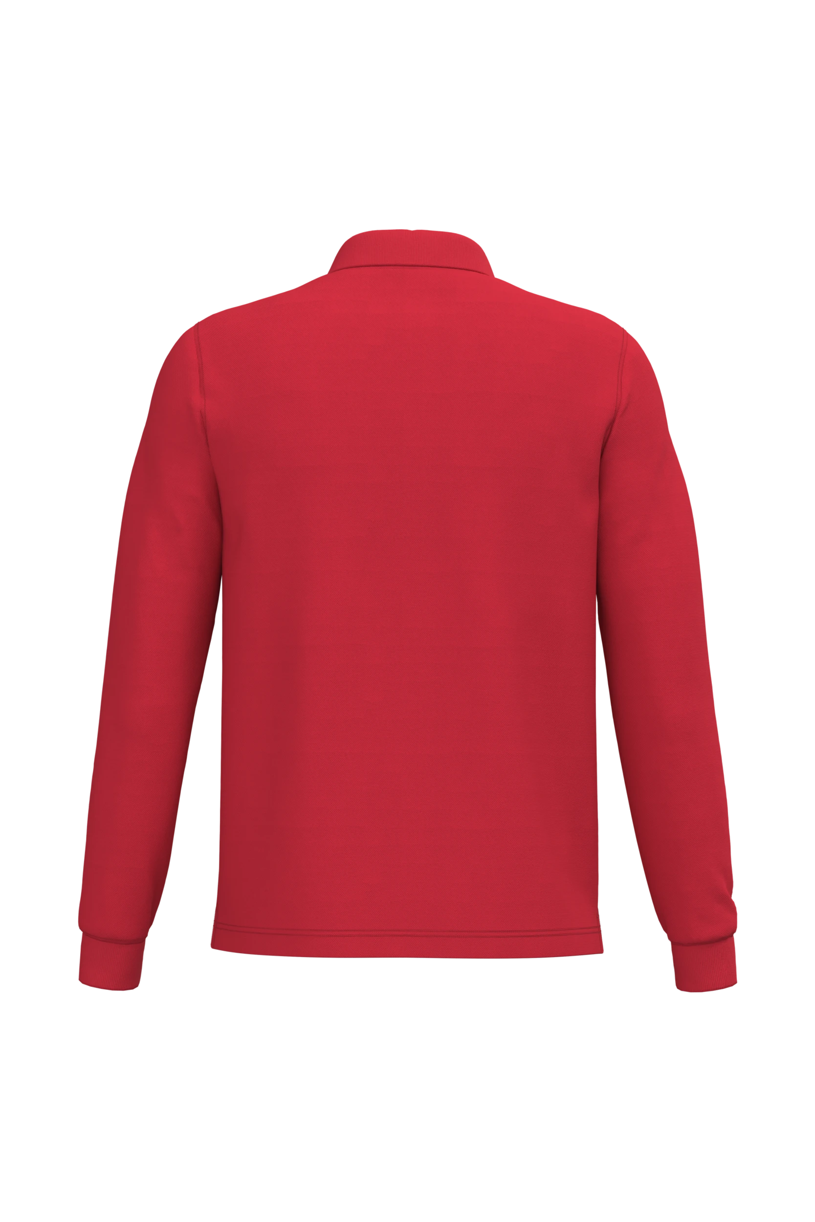 Polo manches longues rouge