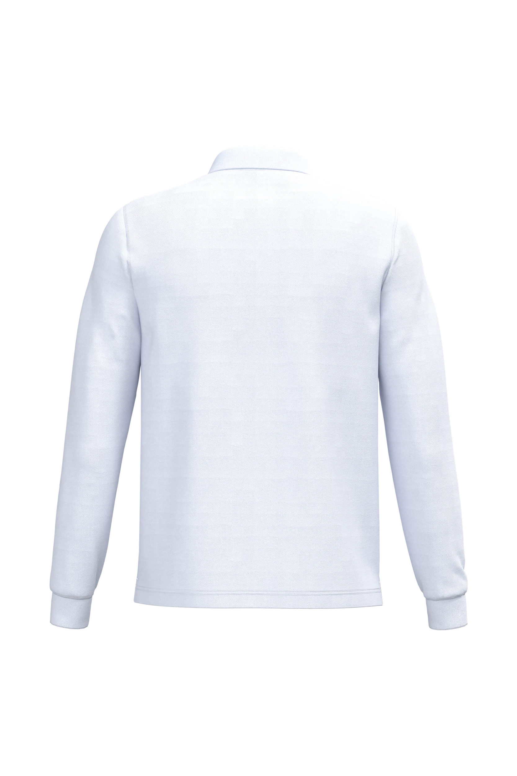 Polo manches longues blanc