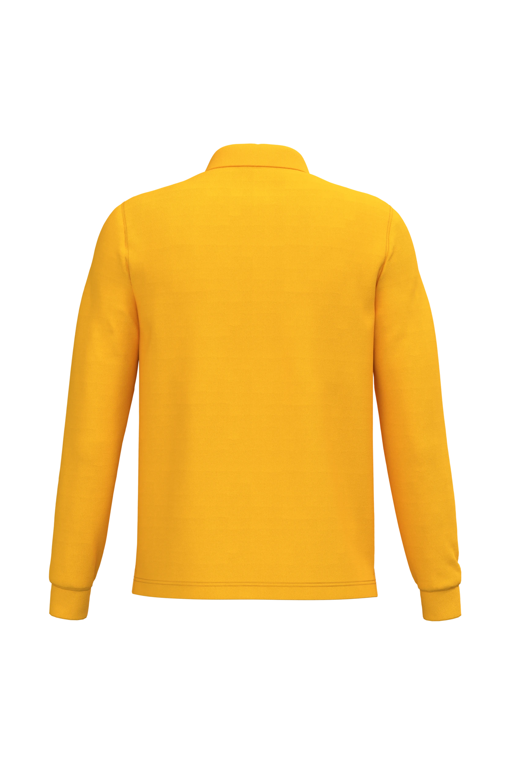 Polo manches longues jaune