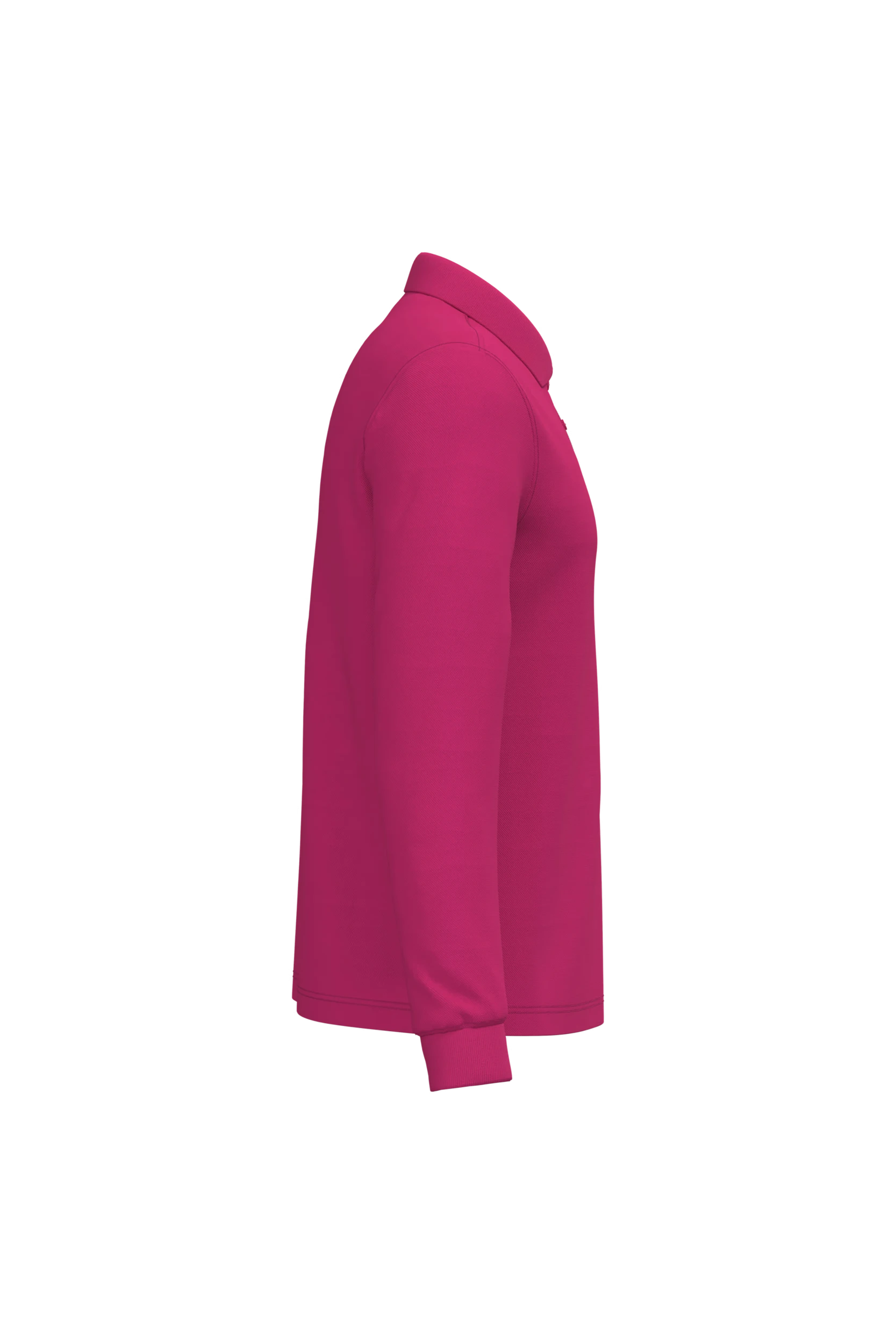 Polo manches longues fuchsia