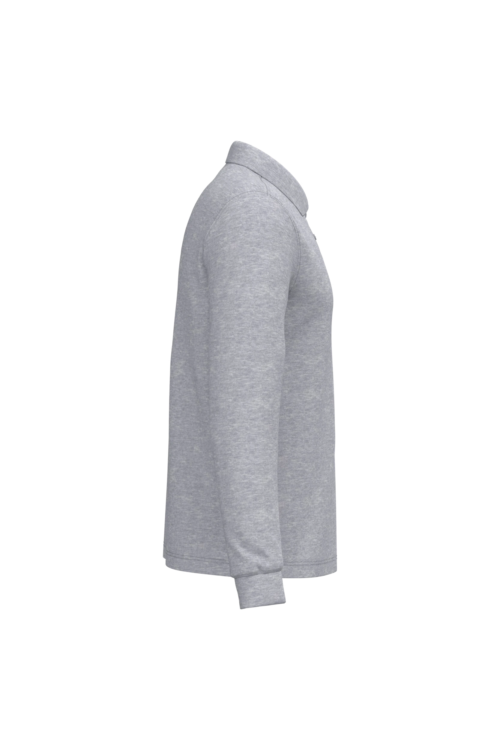 Polo manches longues gris
