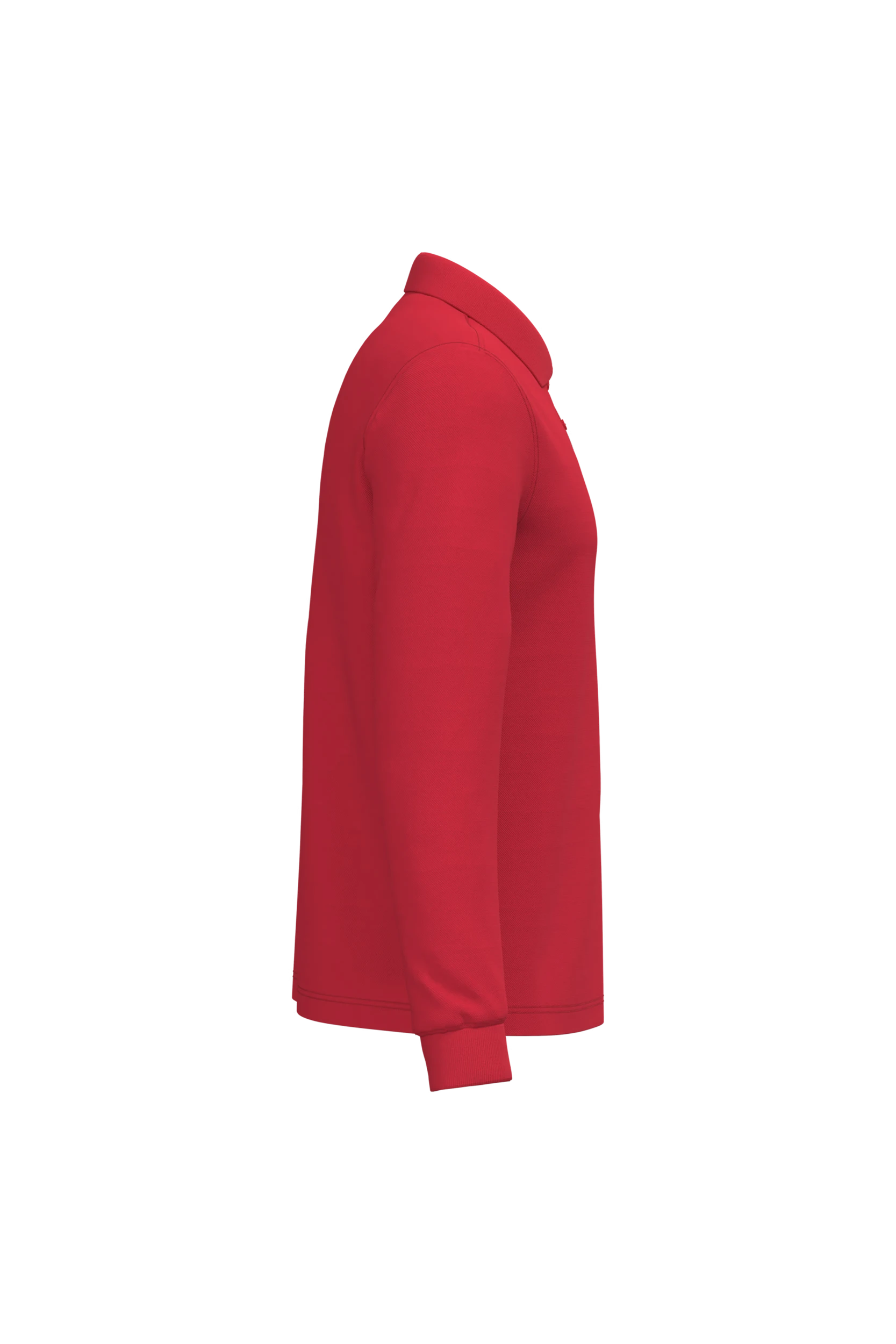 Polo manches longues rouge