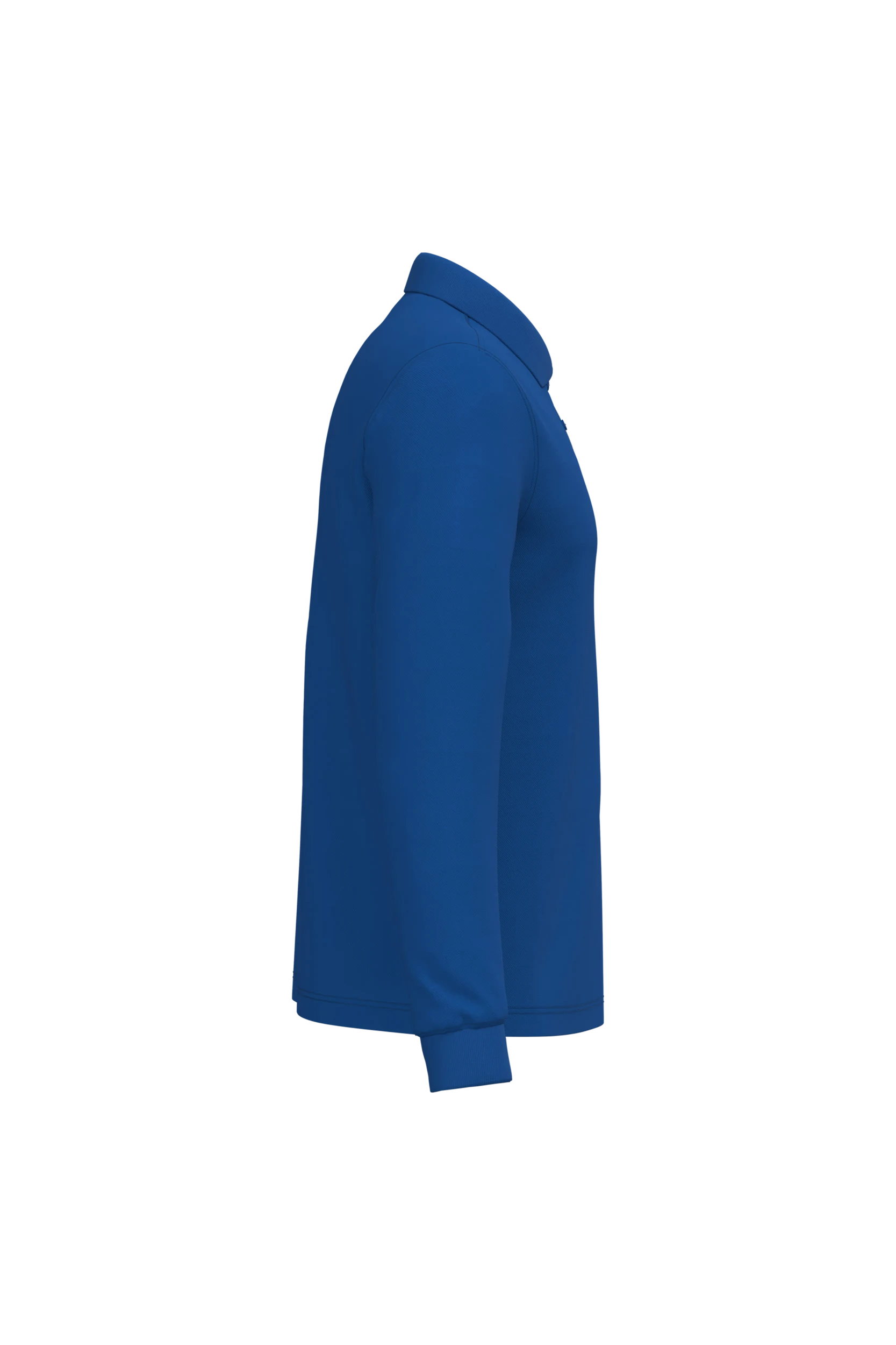 Polo manches longues bleu