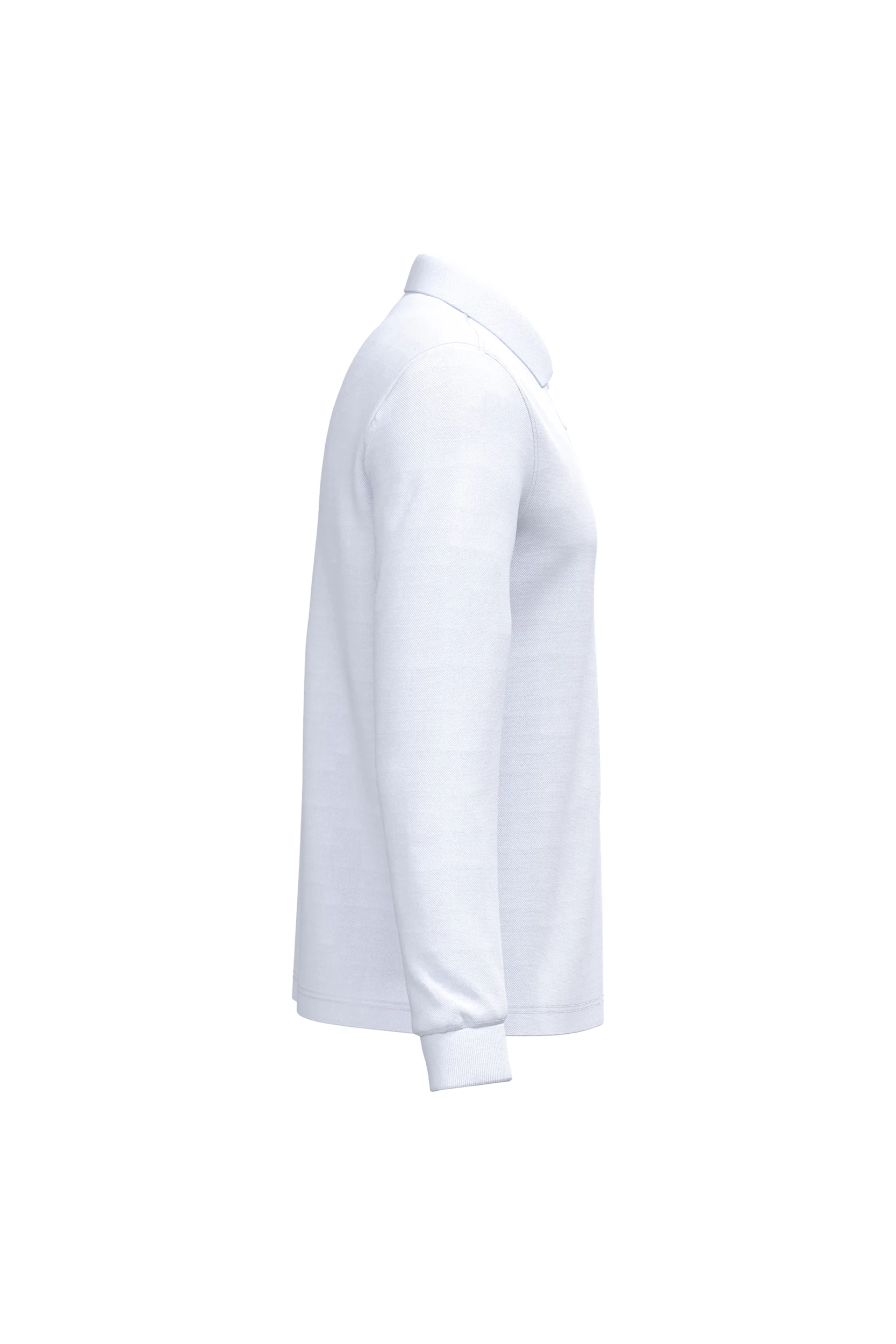 Polo manches longues blanc