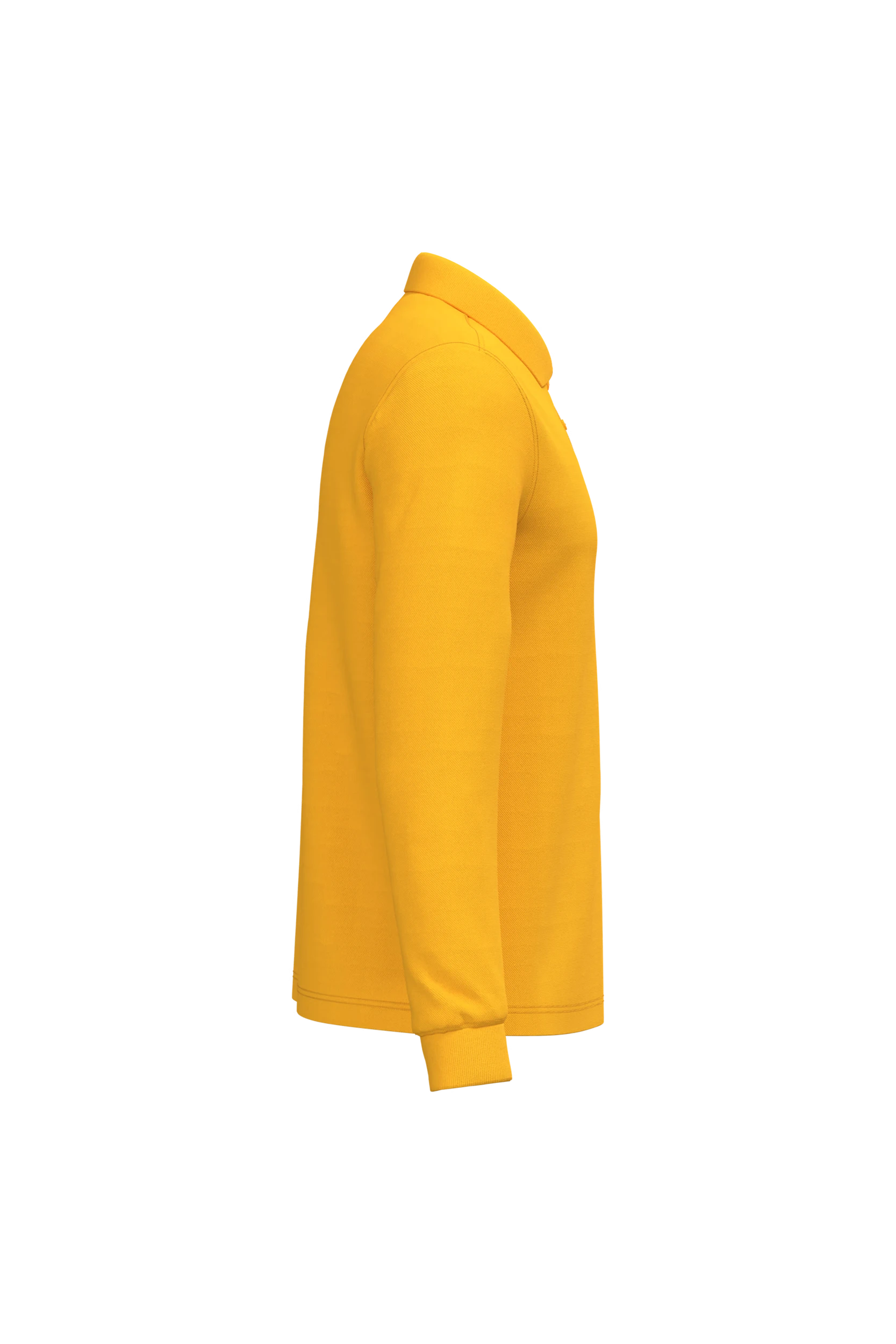 Polo manches longues jaune