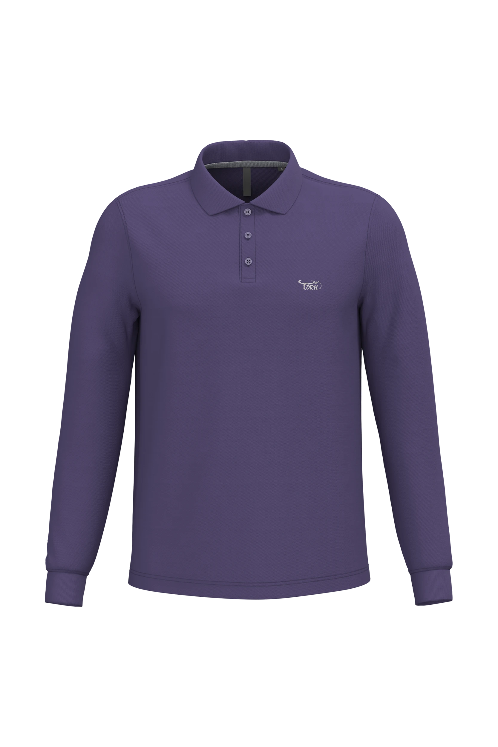Polo manches longues violet