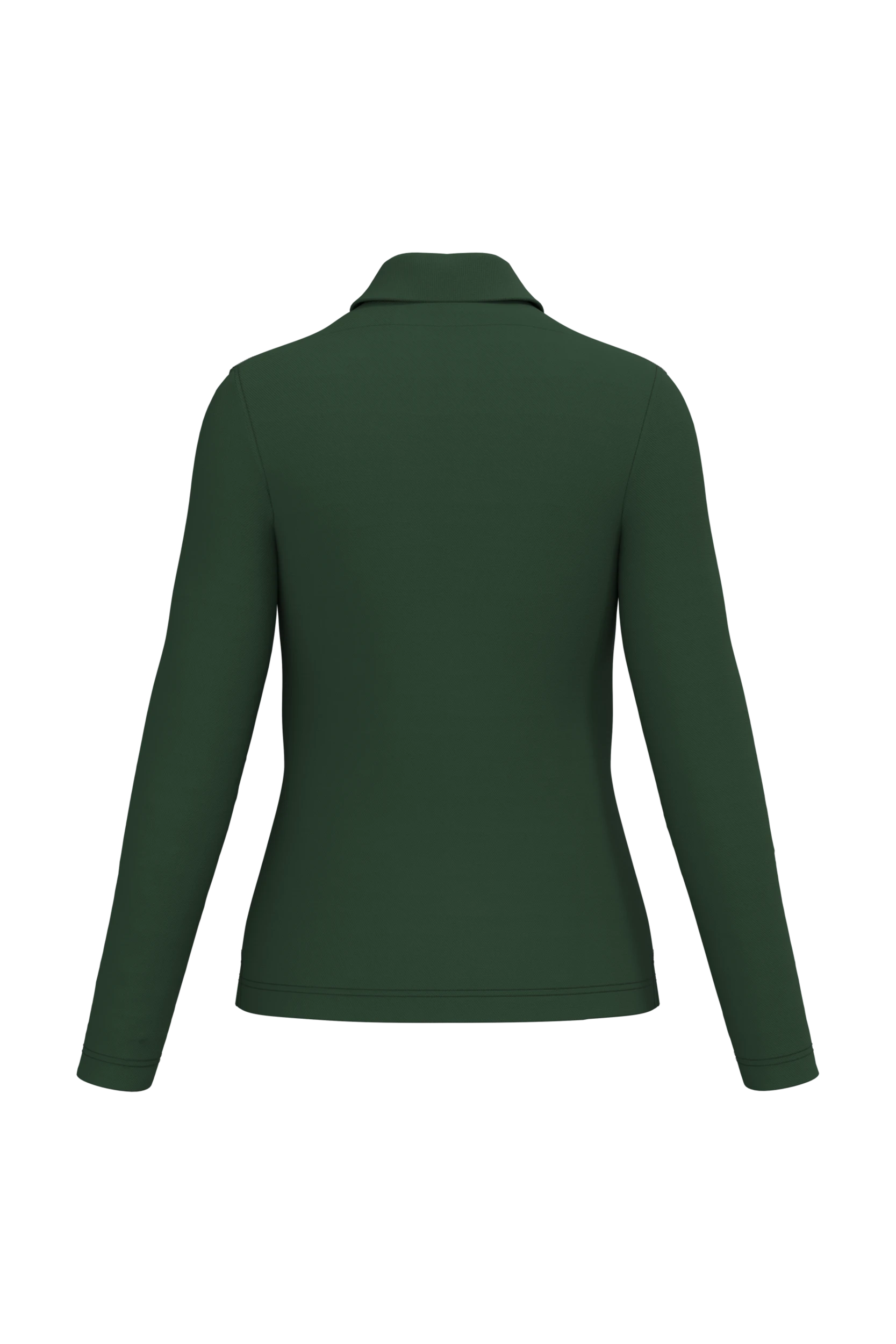 Polo manches longues vert forêt