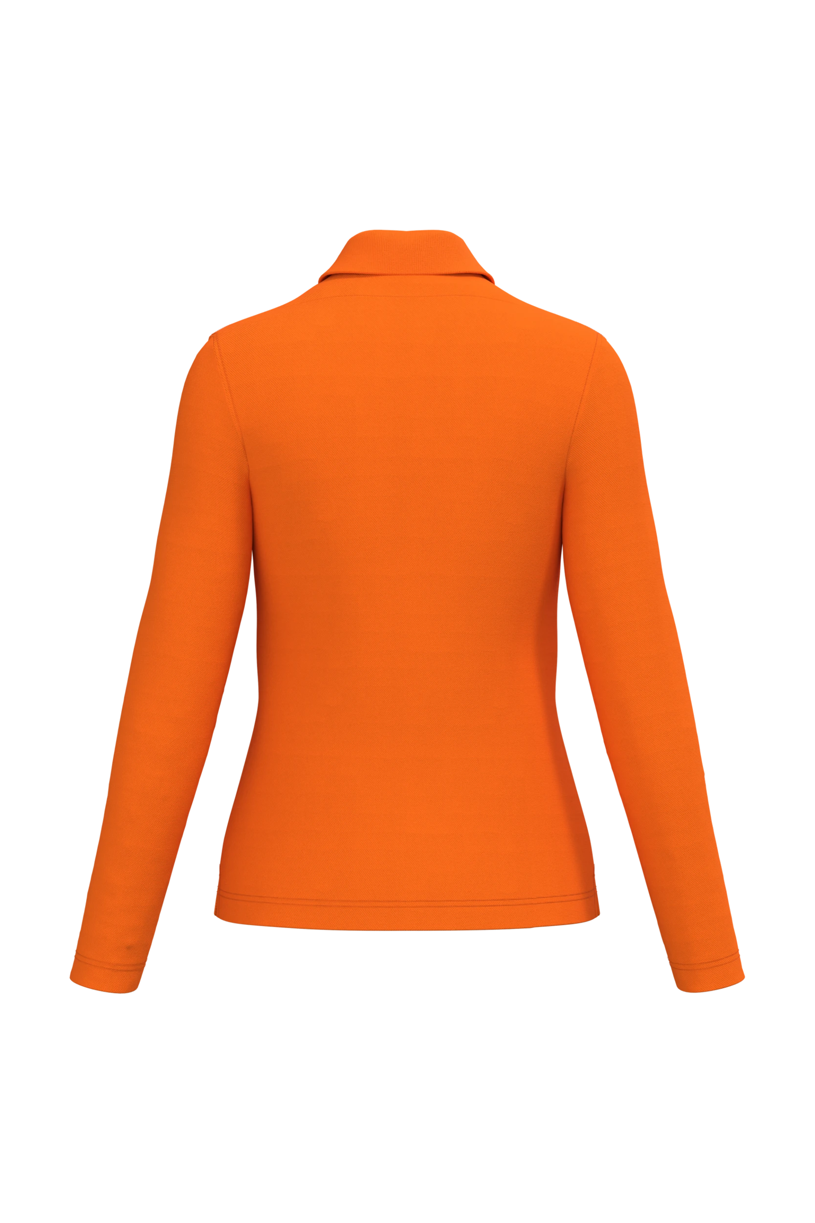 Polo manches longues orange