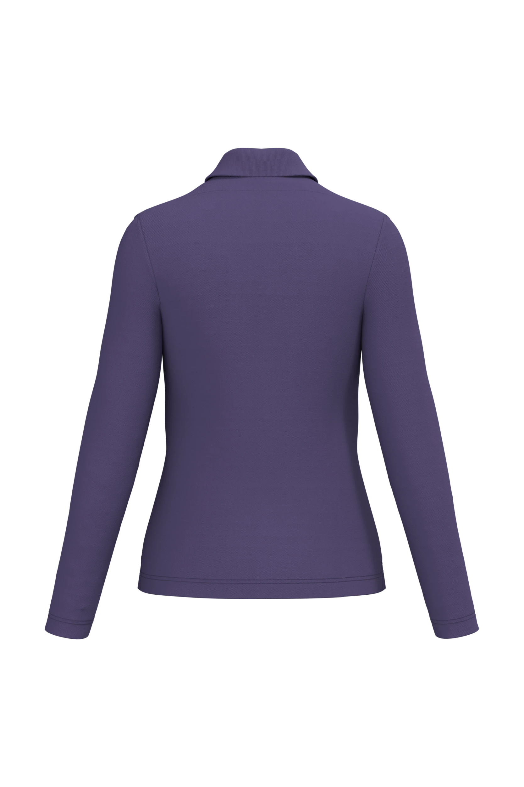 Polo manches longues violet