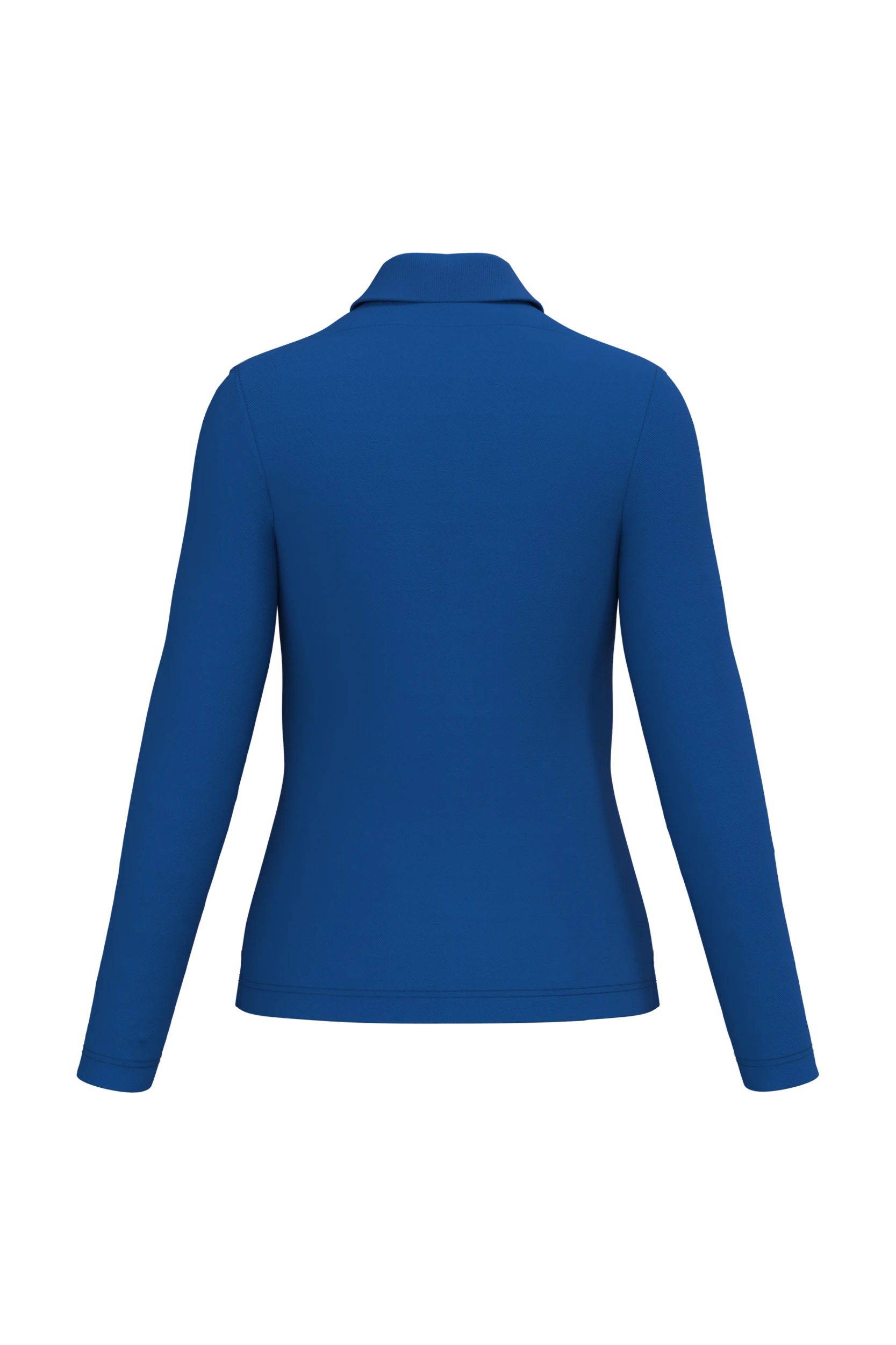 Polo manches longues bleu