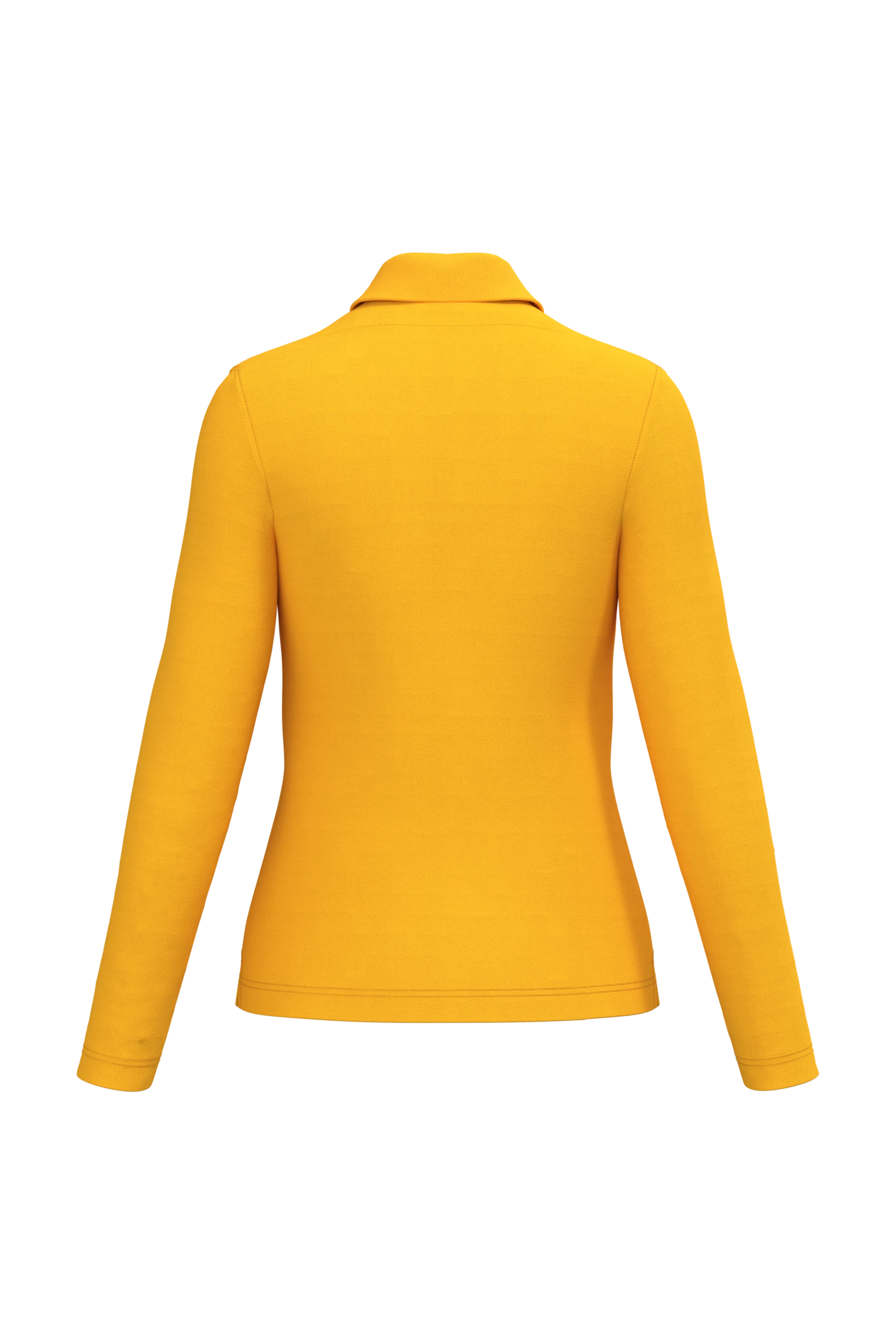 Polo manches longues jaune