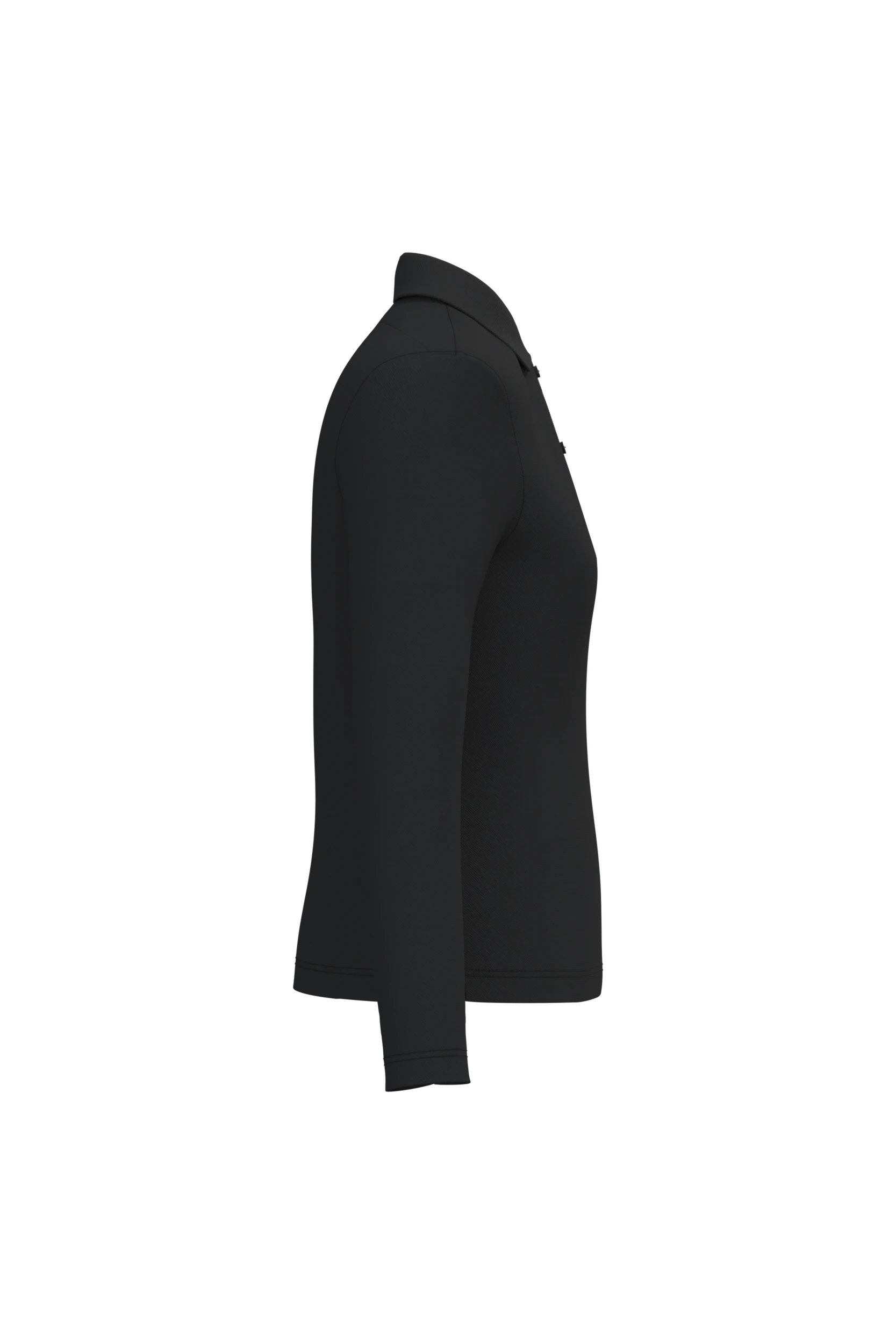 Polo manches longues noir