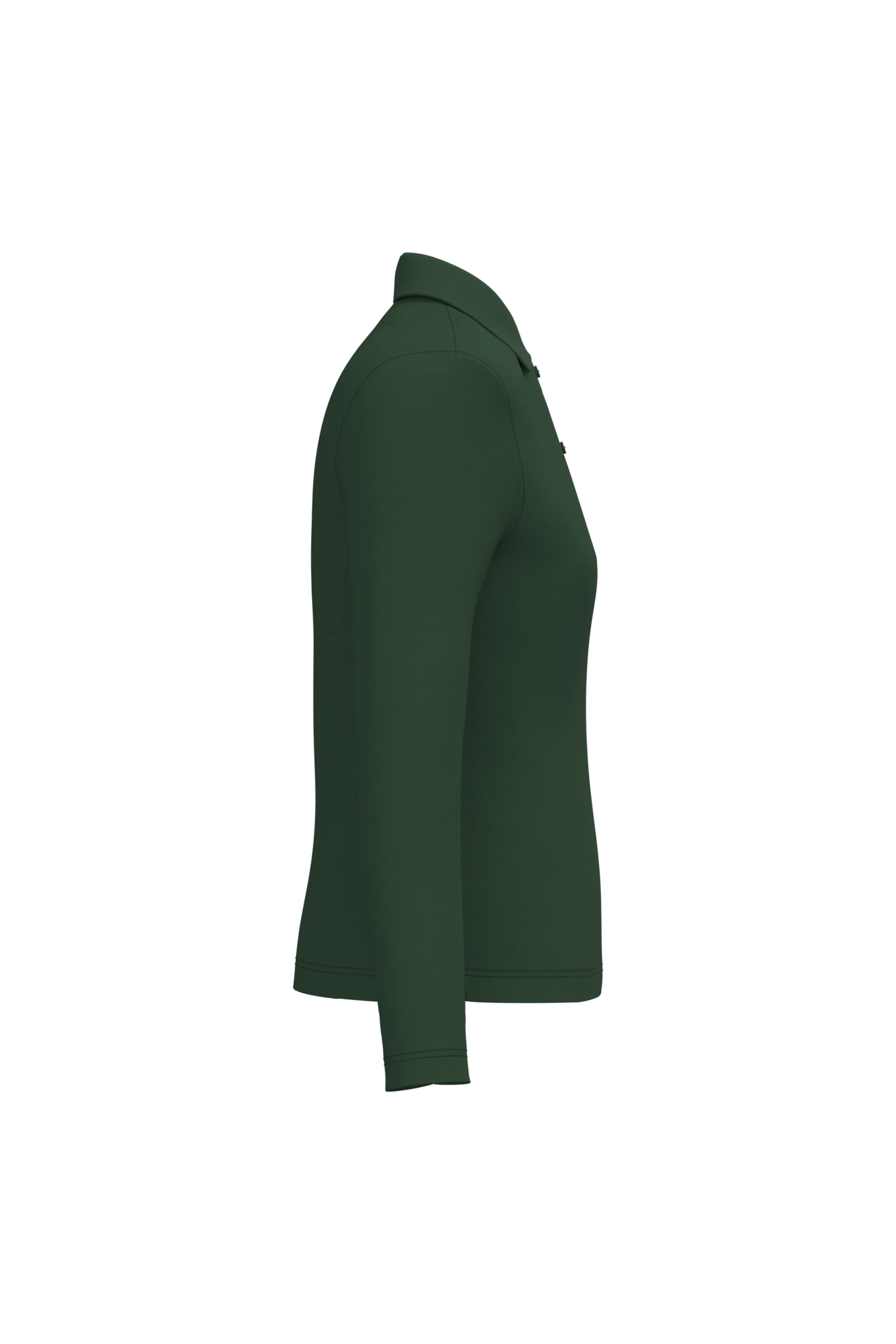 Polo manches longues vert forêt