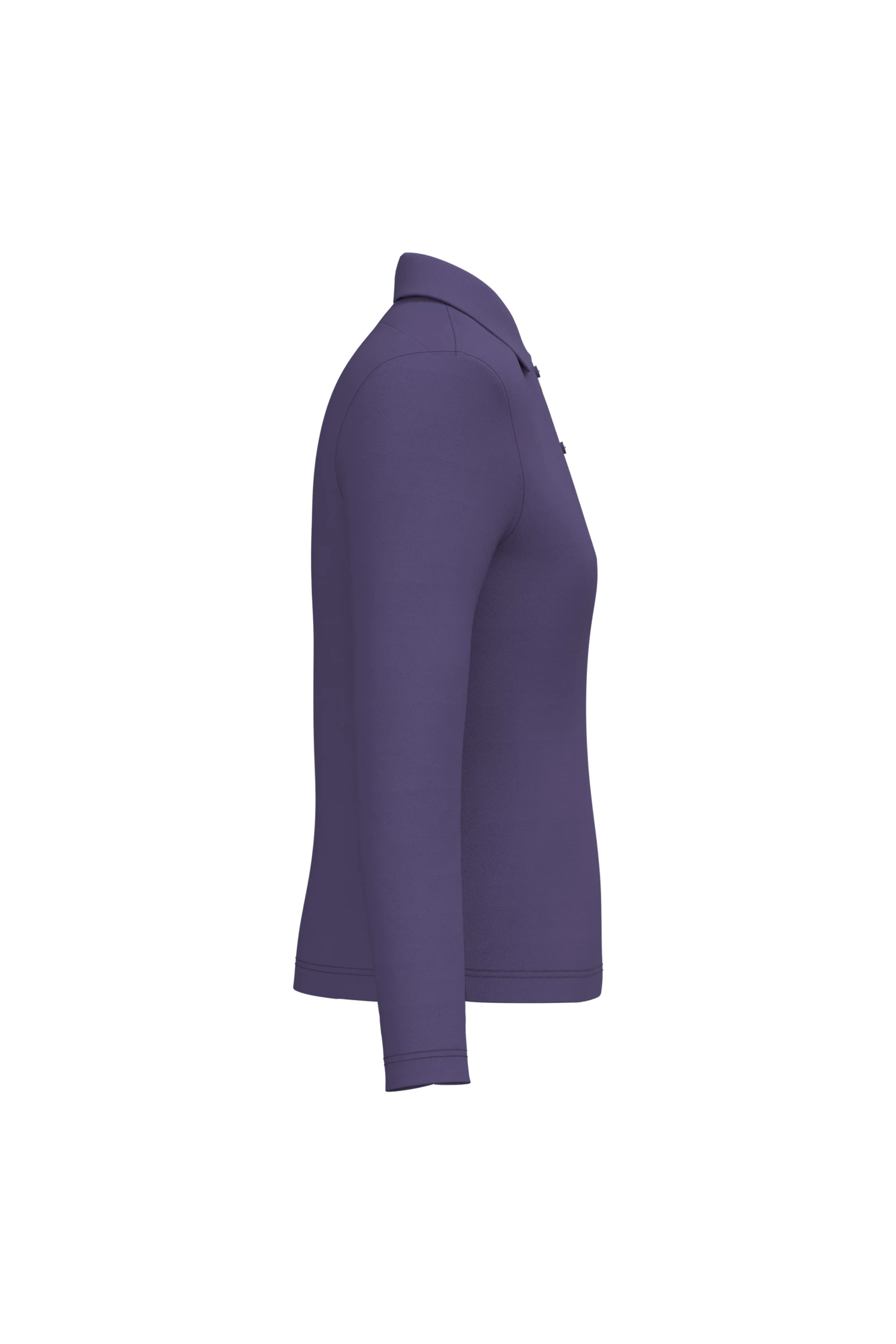 Polo manches longues violet