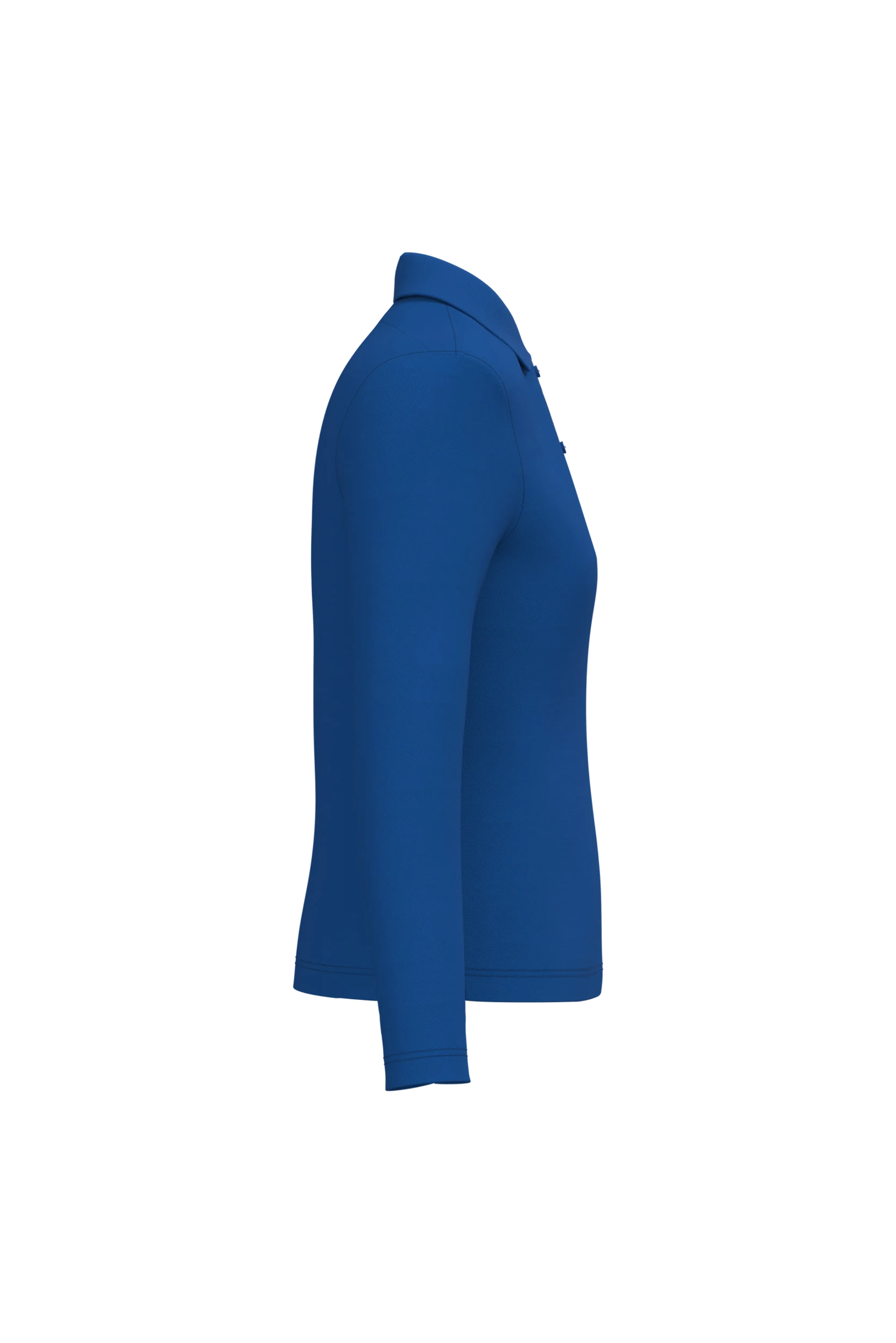 Polo manches longues bleu