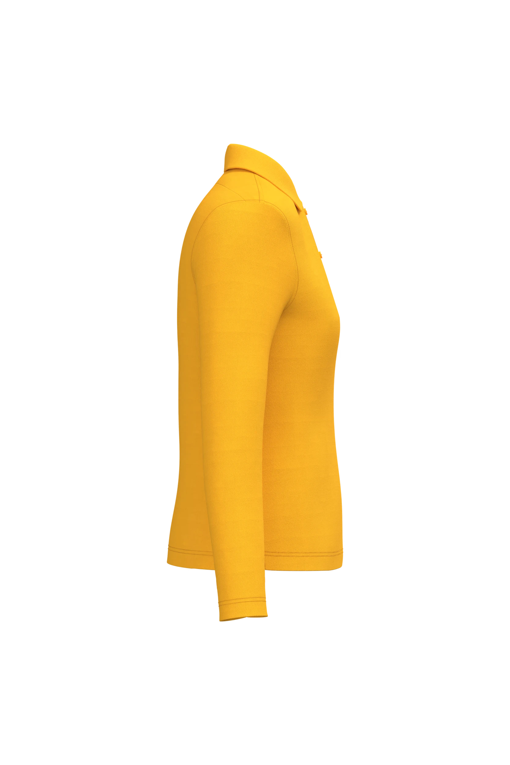 Polo manches longues jaune