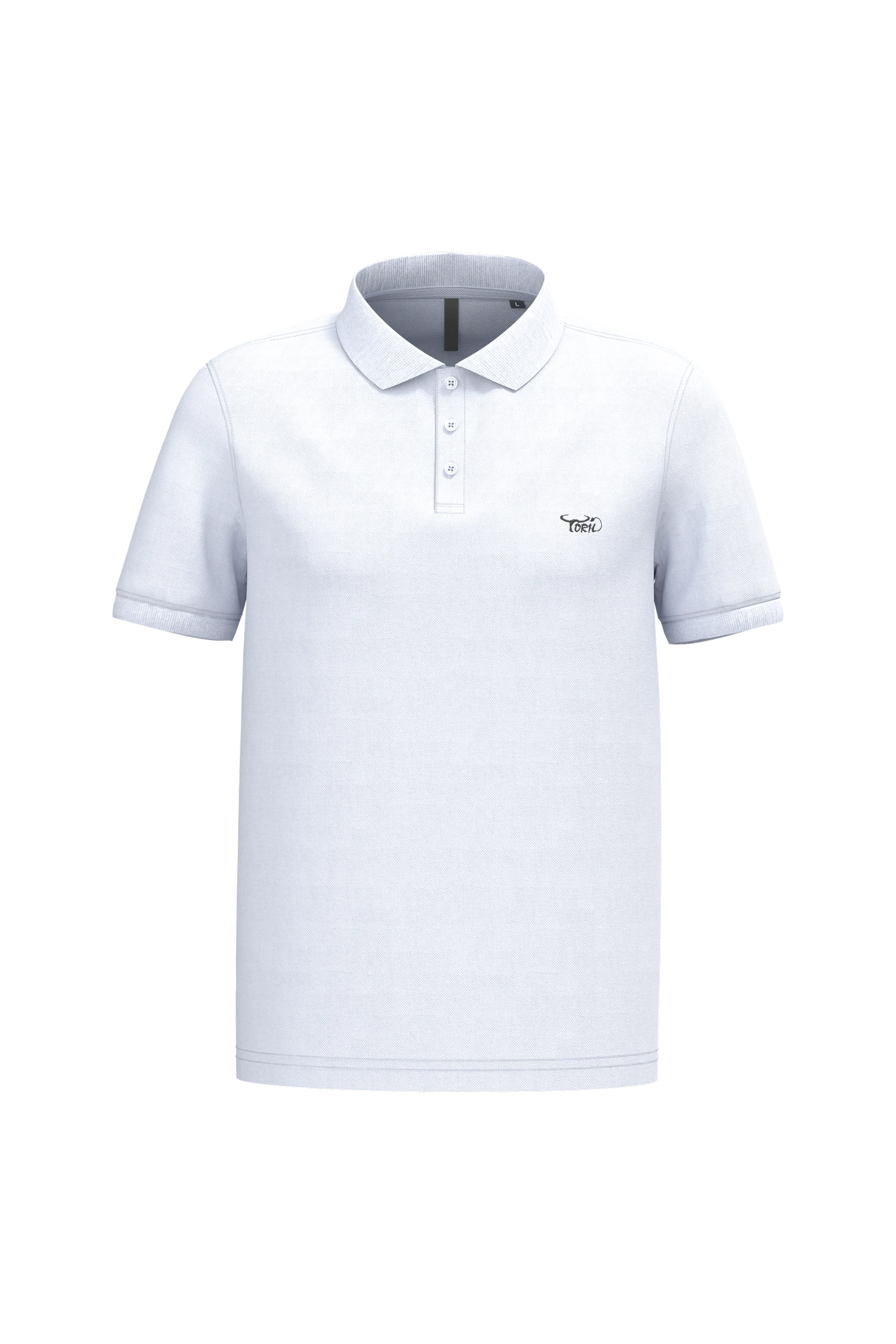 Polo piqué manches courtes blanc