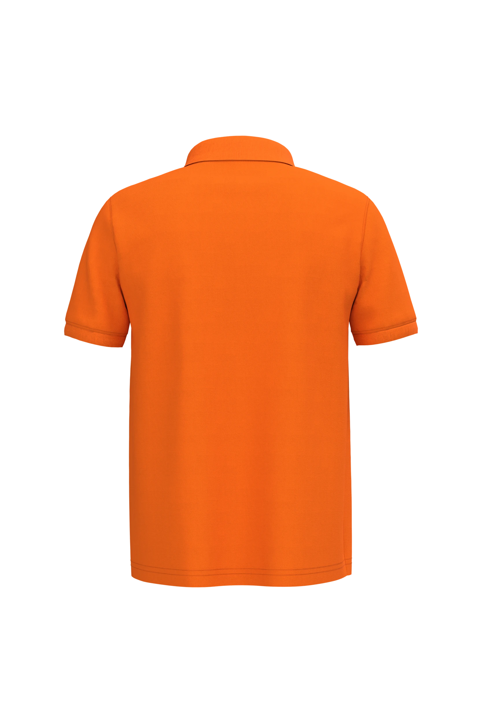 Polo piqué manches courtes orange
