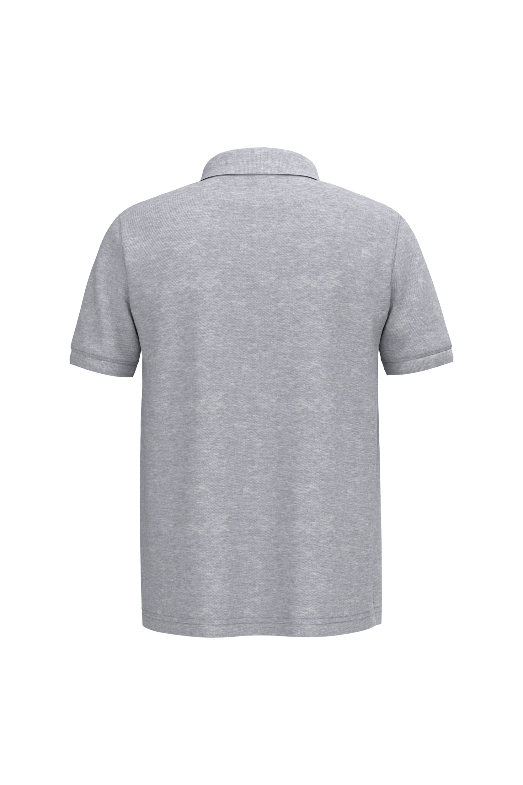 Polo piqué manches courtes gris