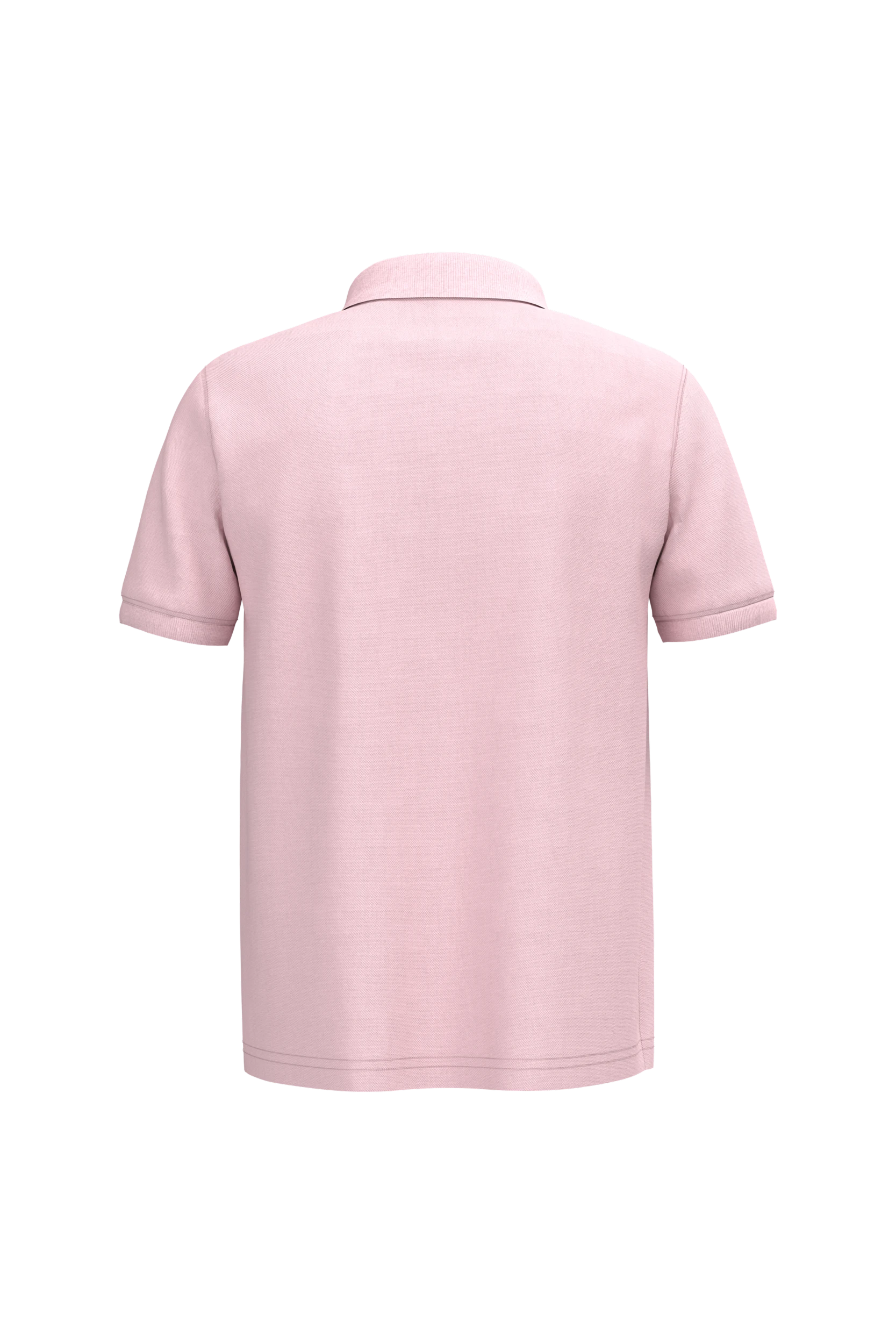 Polo piqué manches courtes rose pâle
