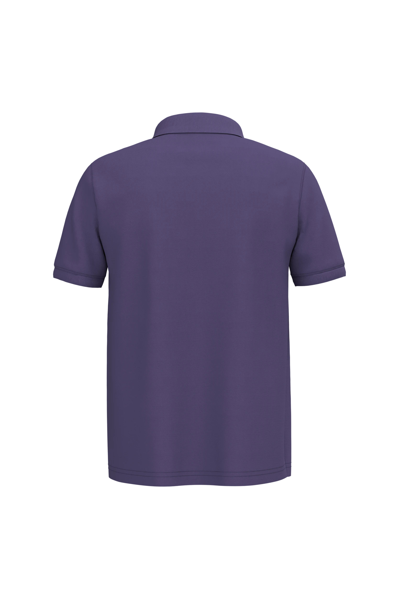 Polo piqué manches courtes violet