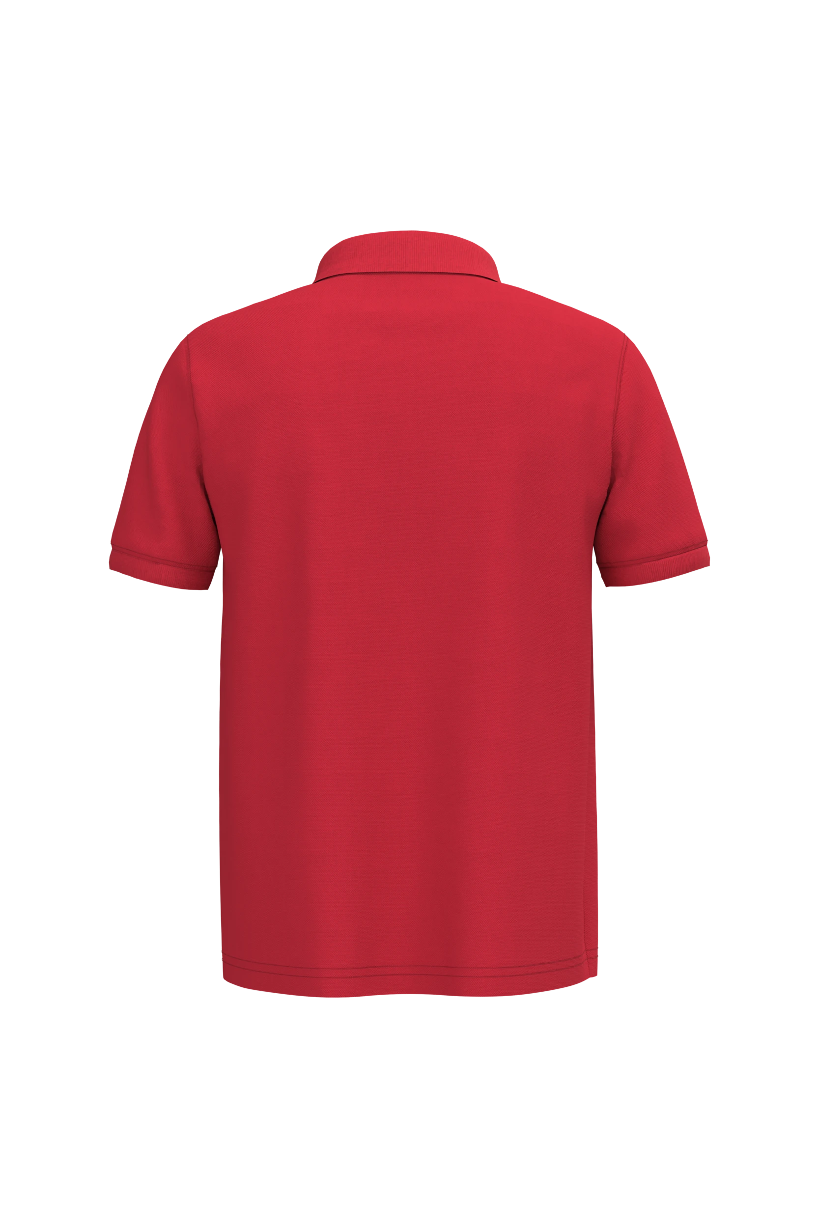 Polo piqué manches courtes rouge