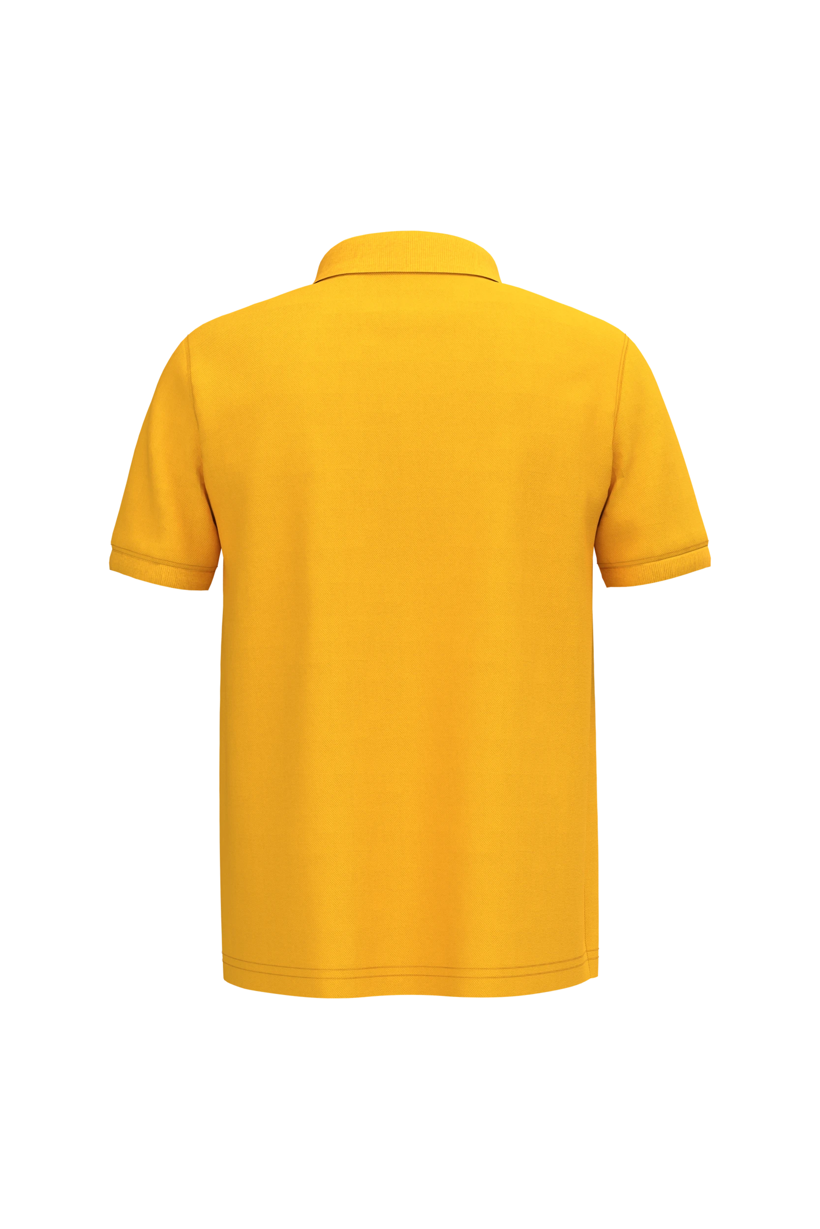Polo piqué manches courtes jaune