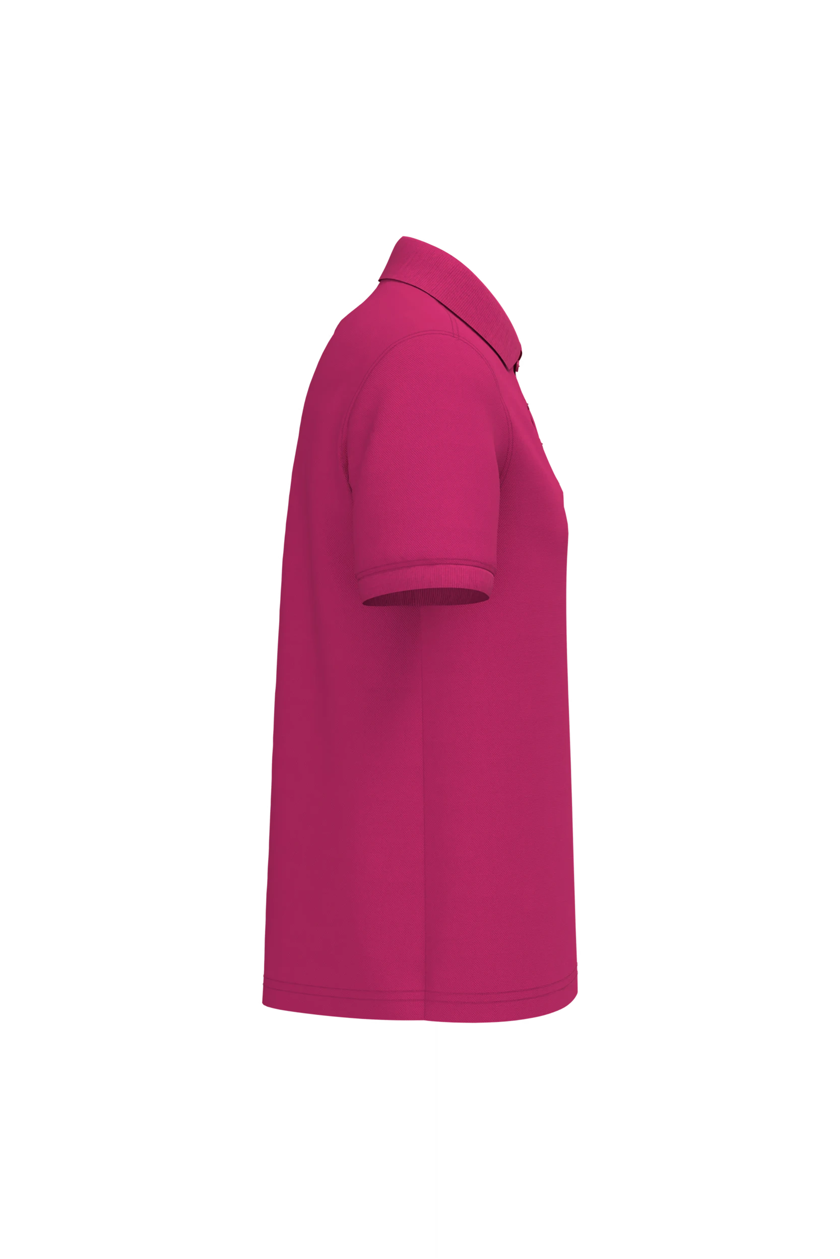 Polo piqué manches courtes fuchsia